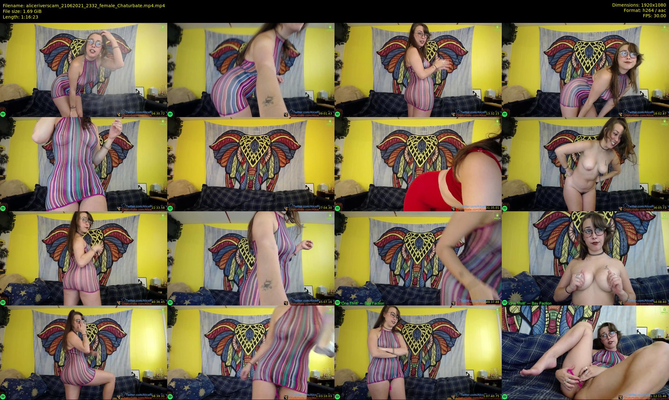 aliceriverscam — 77 minute Chaturbate female cam show recording, 1080p, Jun 21, 2021