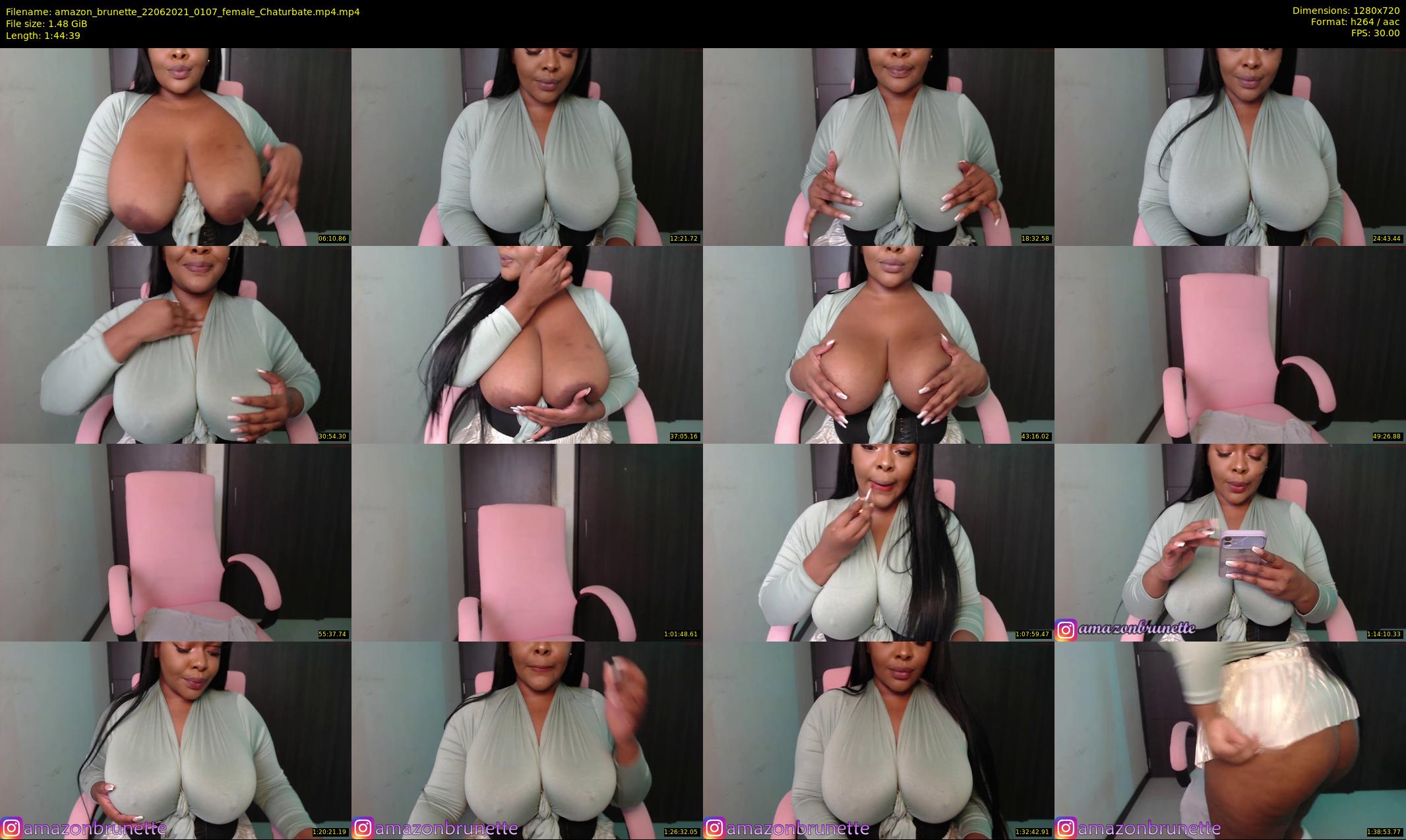 amazon_brunette — 105 minute Chaturbate female cam show recording, 720p, Jun 22, 2021
