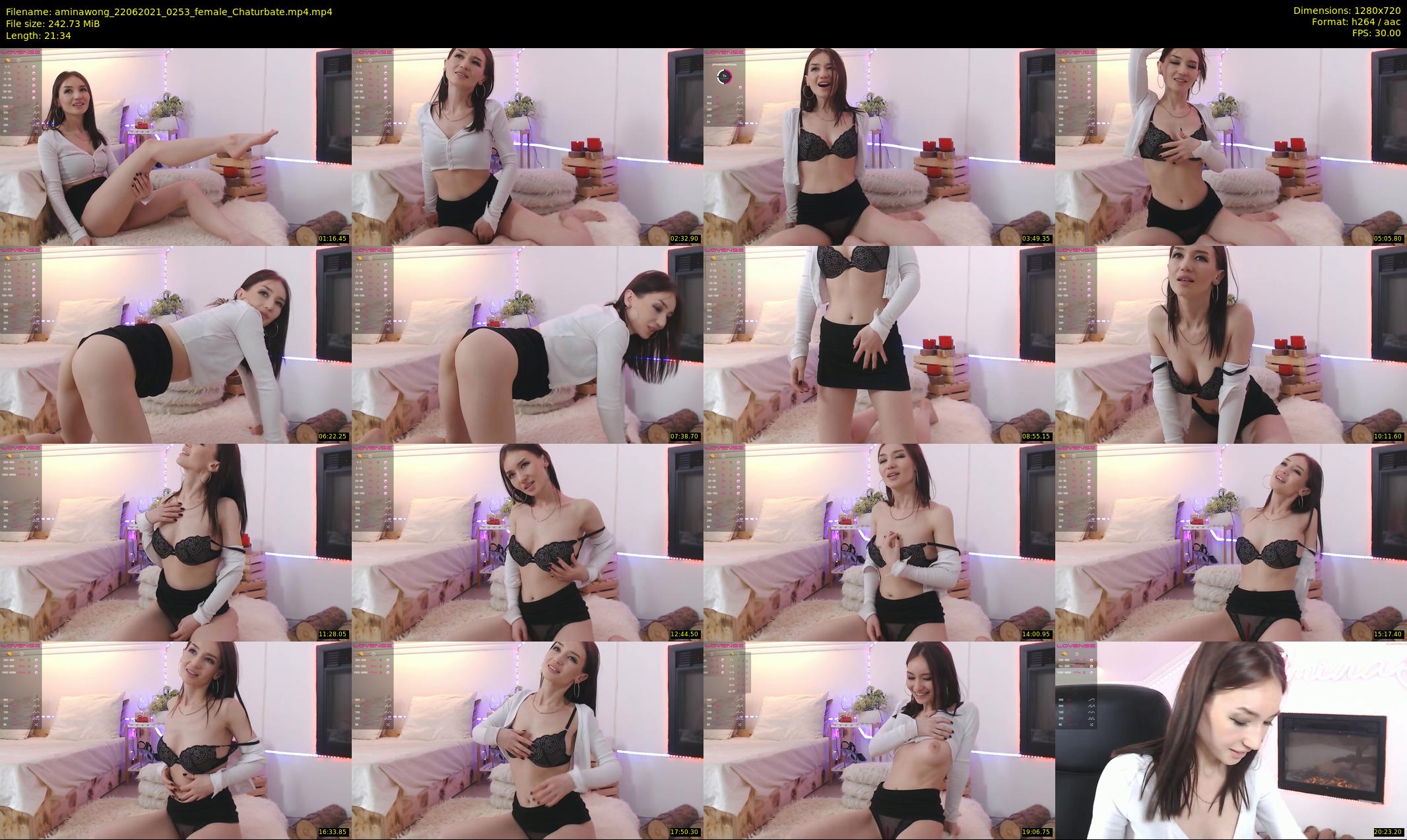 aminawong — 22 minute Chaturbate female cam show recording, 720p, Jun 22, 2021