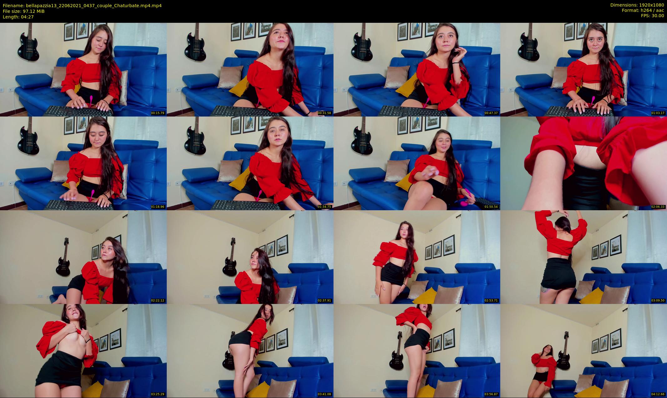 bellapazzia13 — 5 minute Chaturbate couple cam show recording, 1080p, Jun 22, 2021