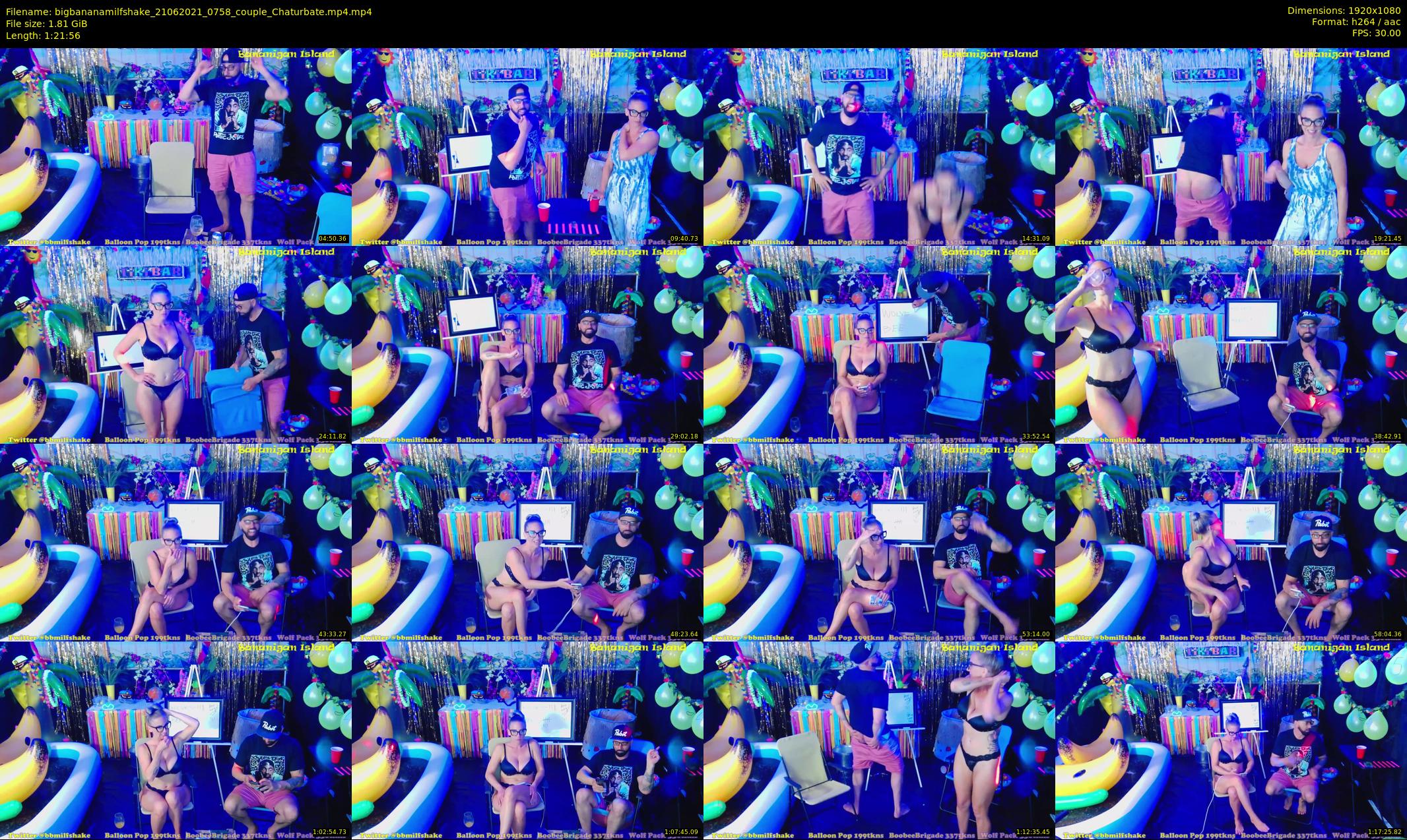 bigbananamilfshake — 82 minute Chaturbate couple cam show recording, 1080p, Jun 21, 2021