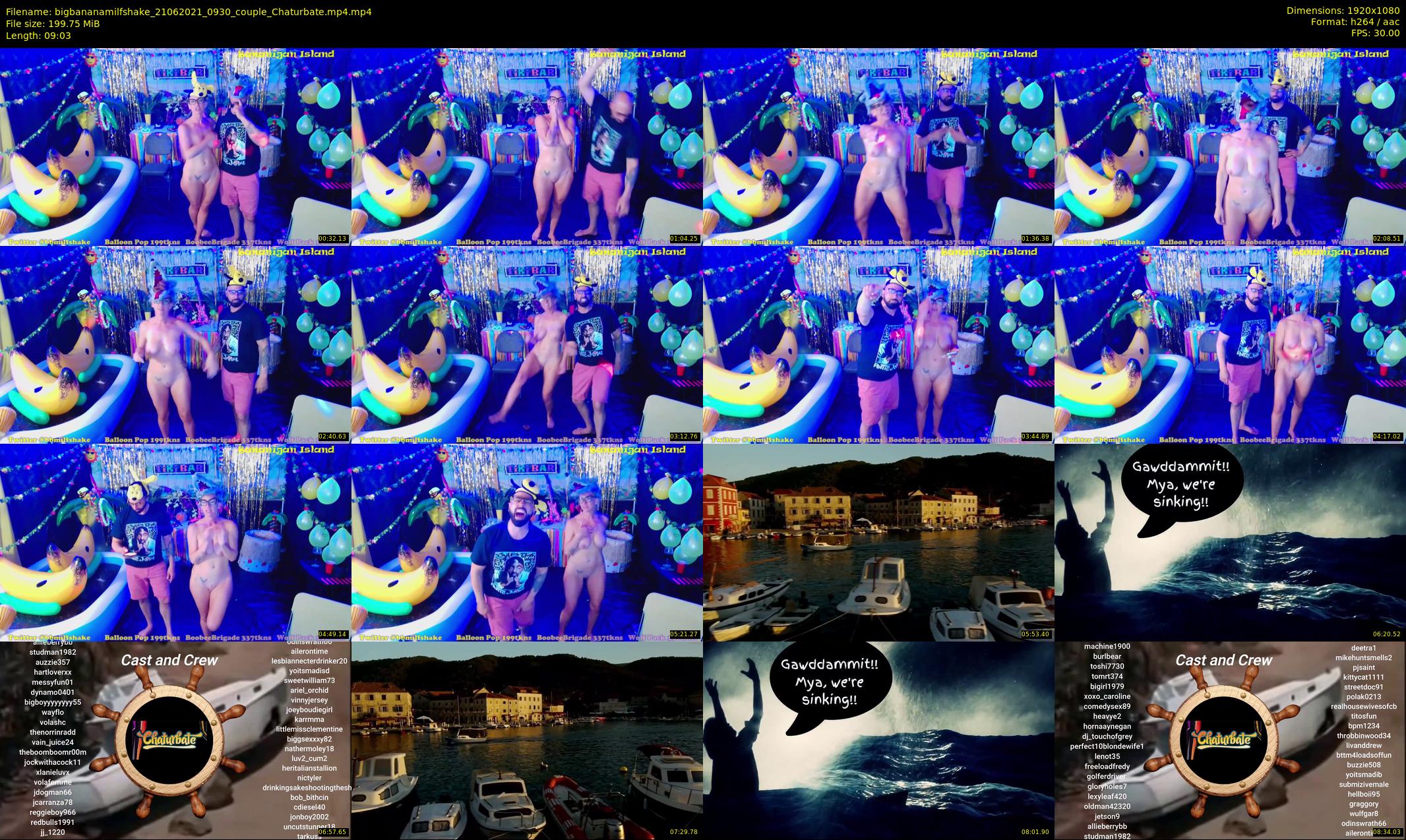 bigbananamilfshake — 10 minute Chaturbate couple cam show recording, 1080p, Jun 21, 2021