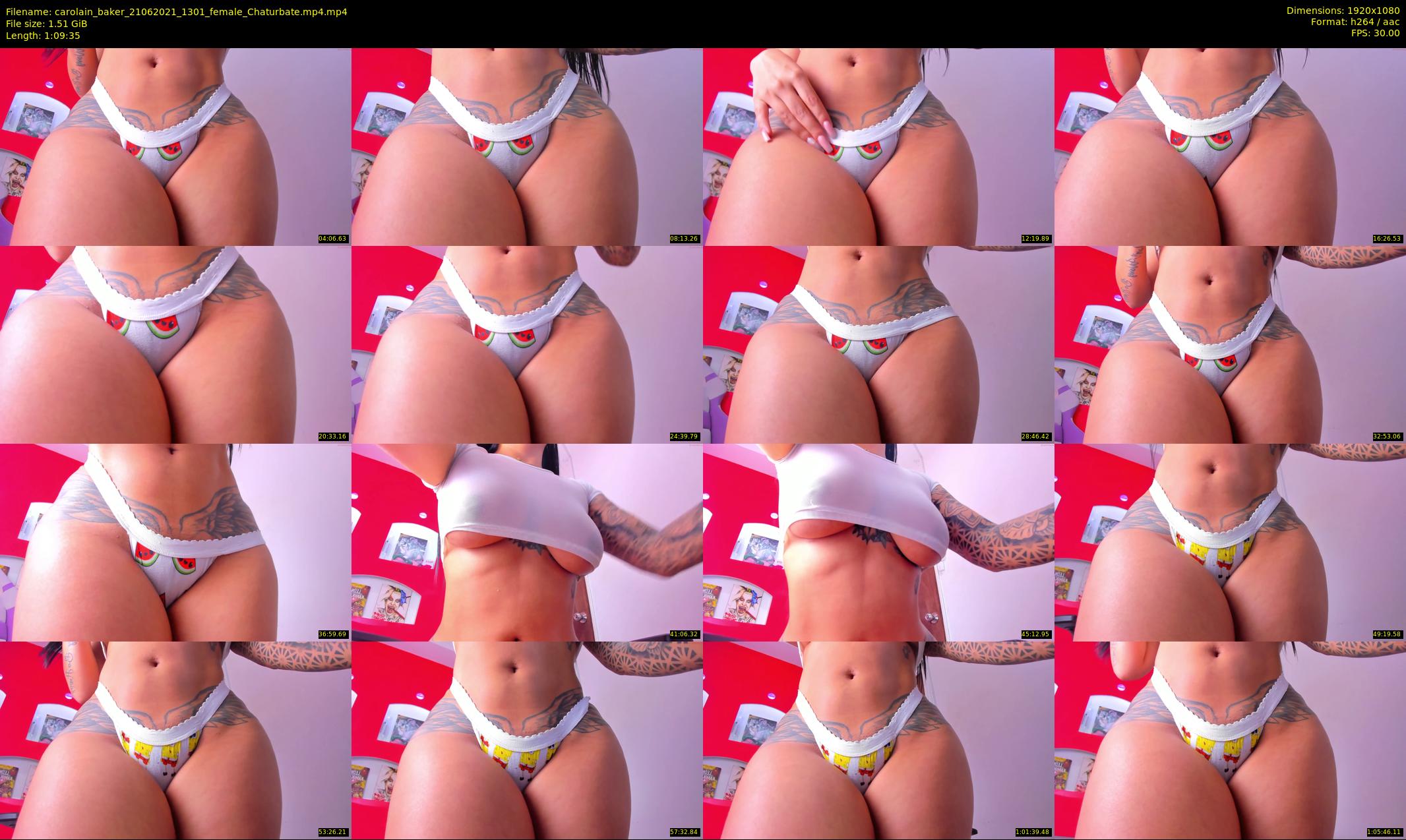 carolain_baker — 70 minute Chaturbate female cam show recording, 1080p, Jun 21, 2021
