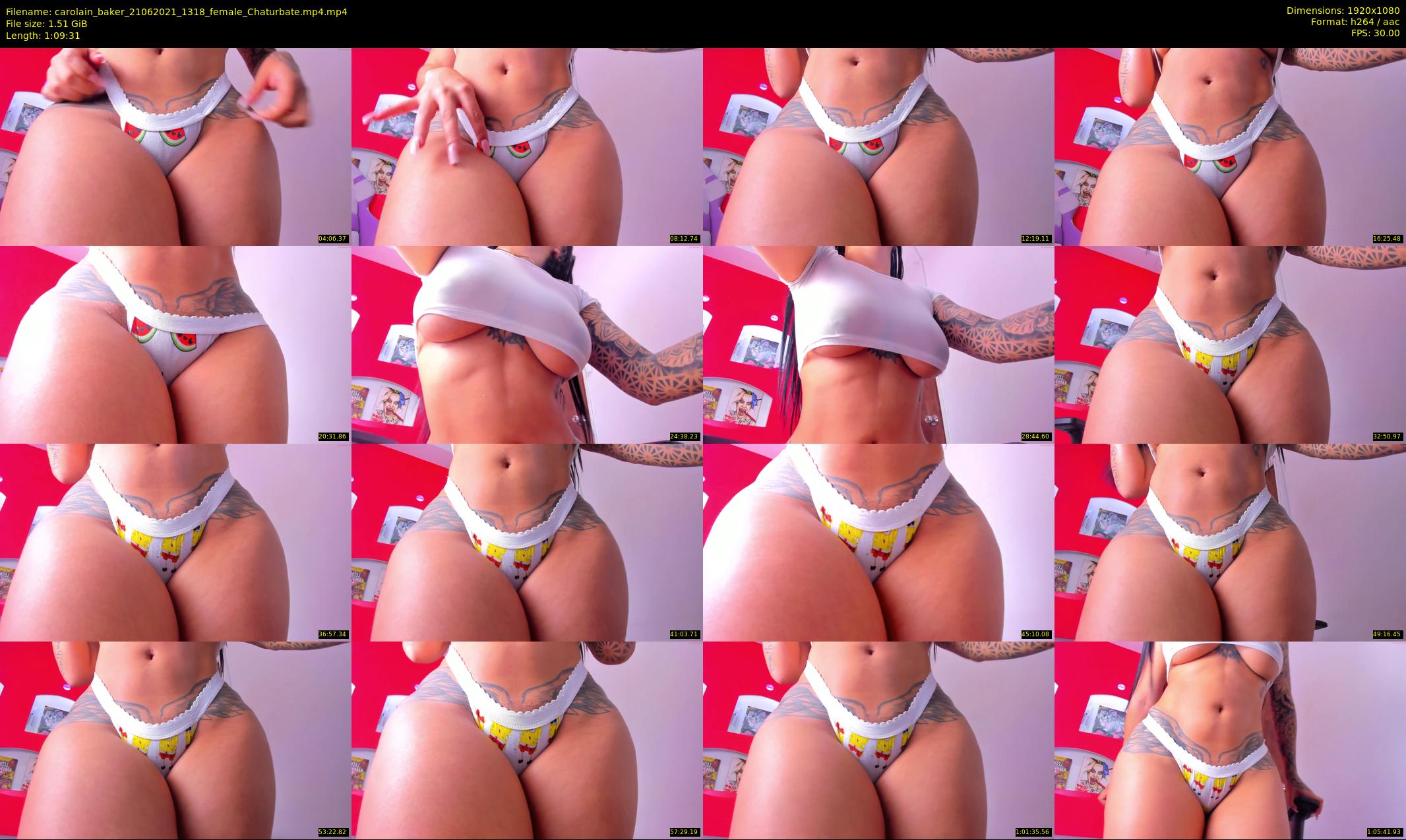 carolain_baker — 70 minute Chaturbate female cam show recording, 1080p, Jun 21, 2021