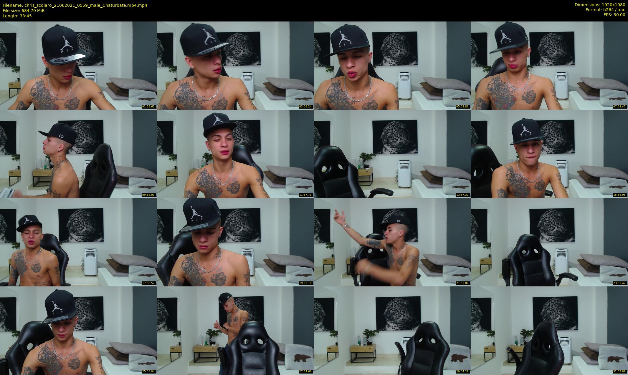 chris_scolaro — 34 minute Chaturbate male cam show recording, 1080p, Jun 21, 2021