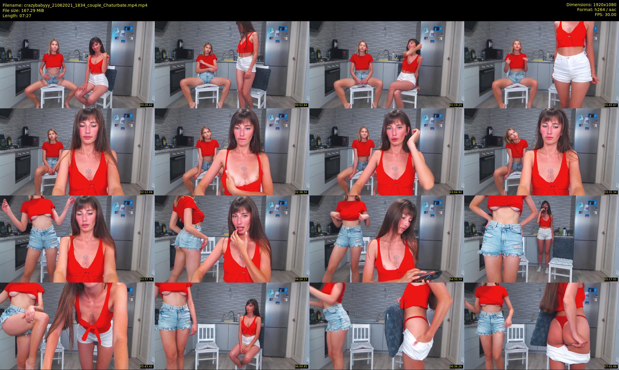 crazybabyyy — 8 minute Chaturbate couple cam show recording, 1080p, Jun 21, 2021