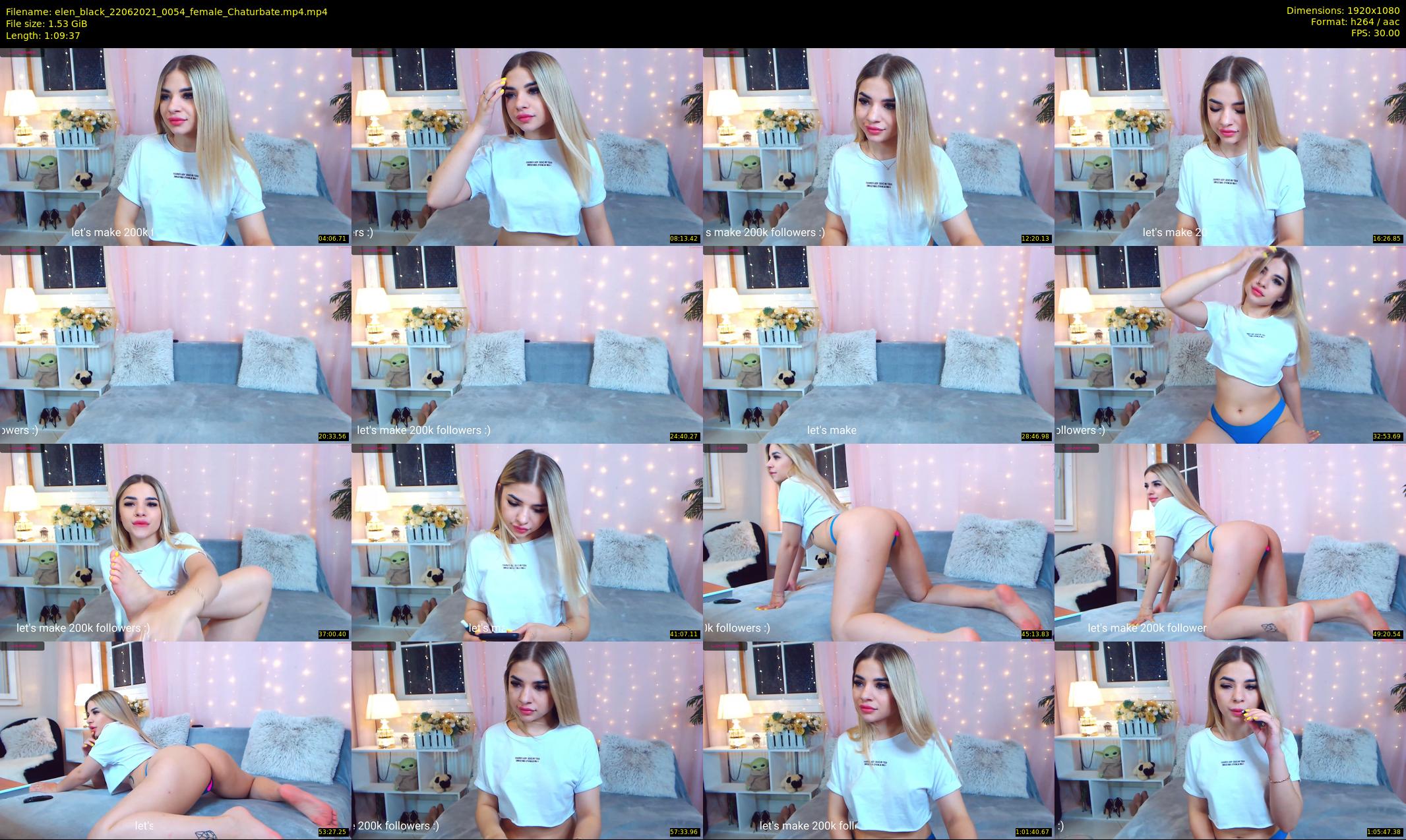 elen_black — 70 minute Chaturbate female cam show recording, 1080p, Jun 22, 2021