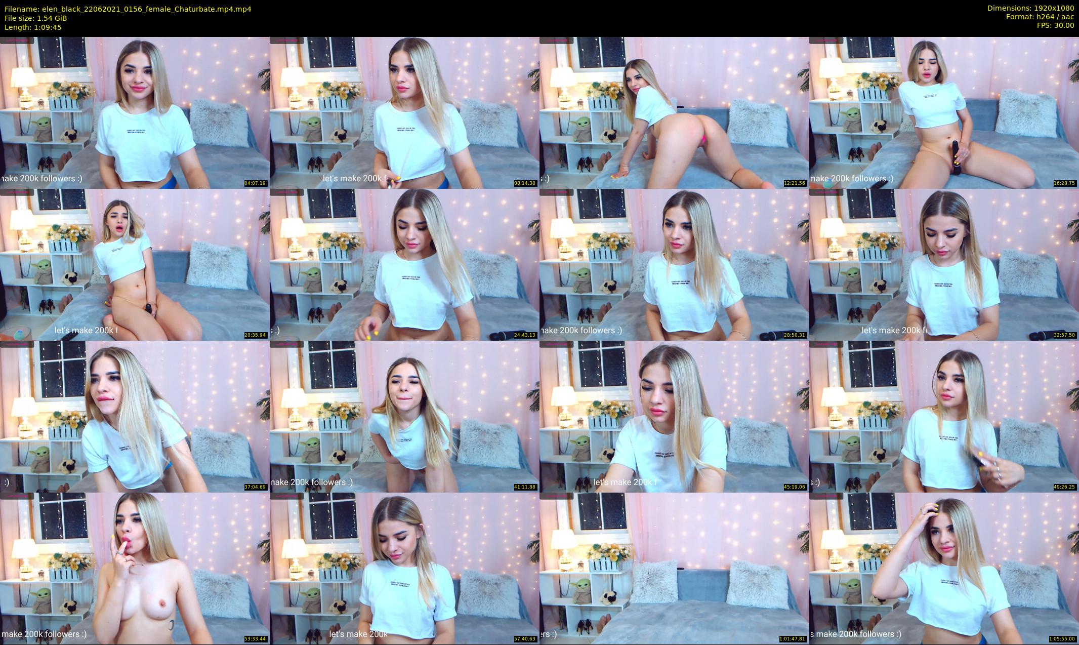 elen_black — 70 minute Chaturbate female cam show recording, 1080p, Jun 22, 2021