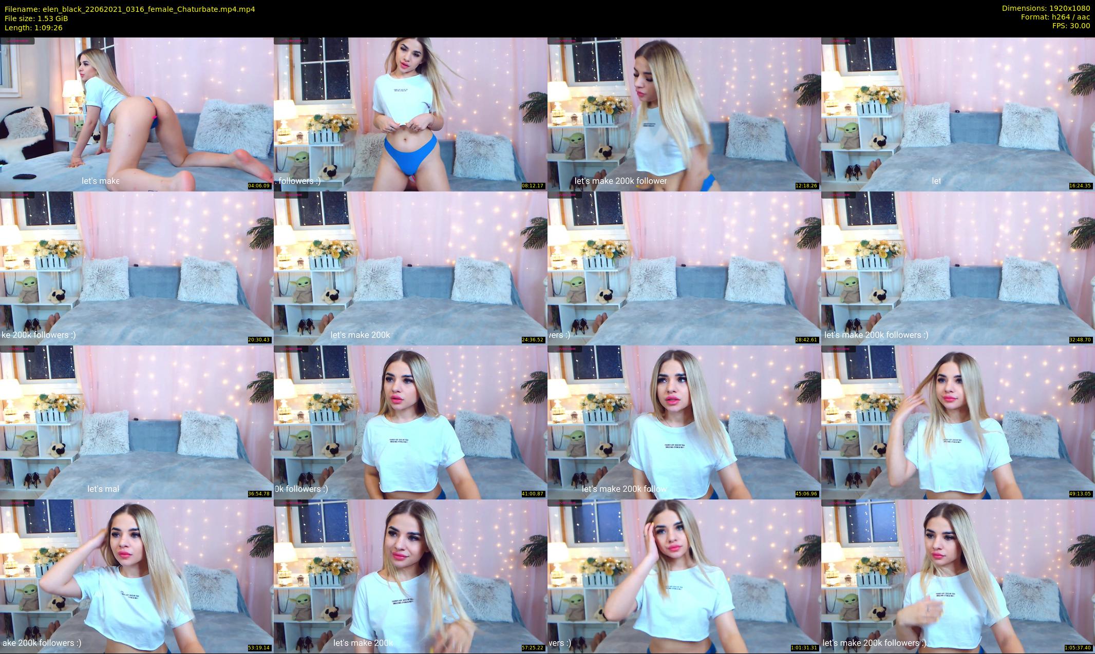elen_black — 70 minute Chaturbate female cam show recording, 1080p, Jun 22, 2021