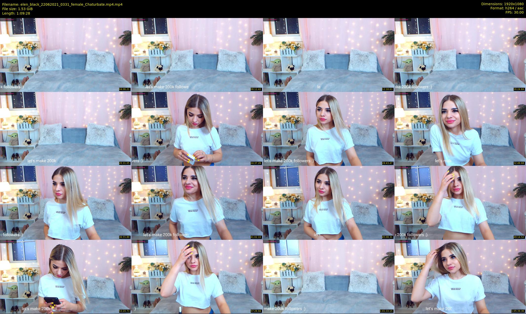 elen_black — 70 minute Chaturbate female cam show recording, 1080p, Jun 22, 2021