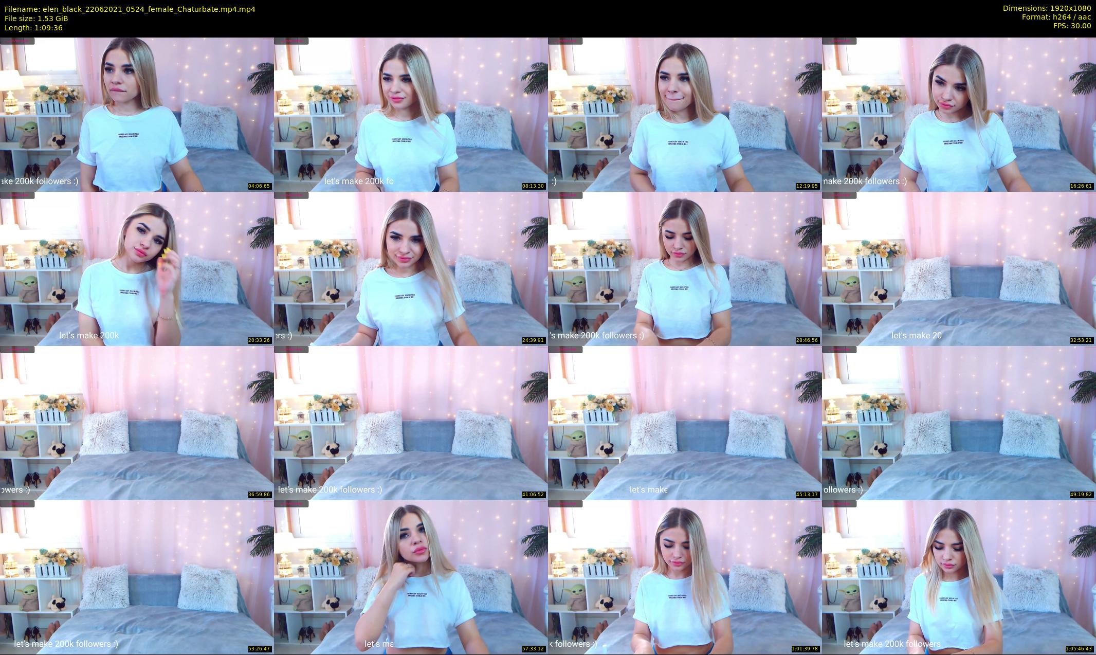 elen_black — 70 minute Chaturbate female cam show recording, 1080p, Jun 22, 2021
