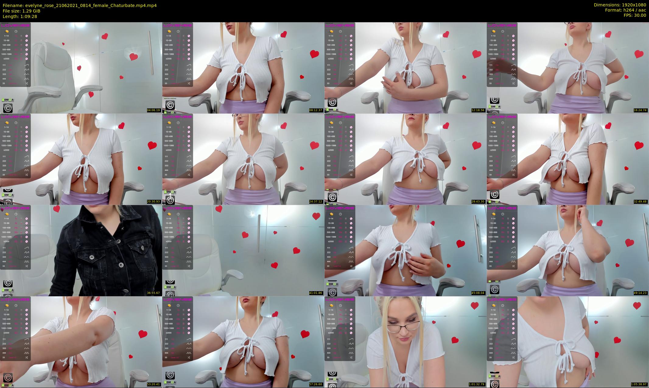 evelyne_rose — 70 minute Chaturbate female cam show recording, 1080p, Jun 21, 2021