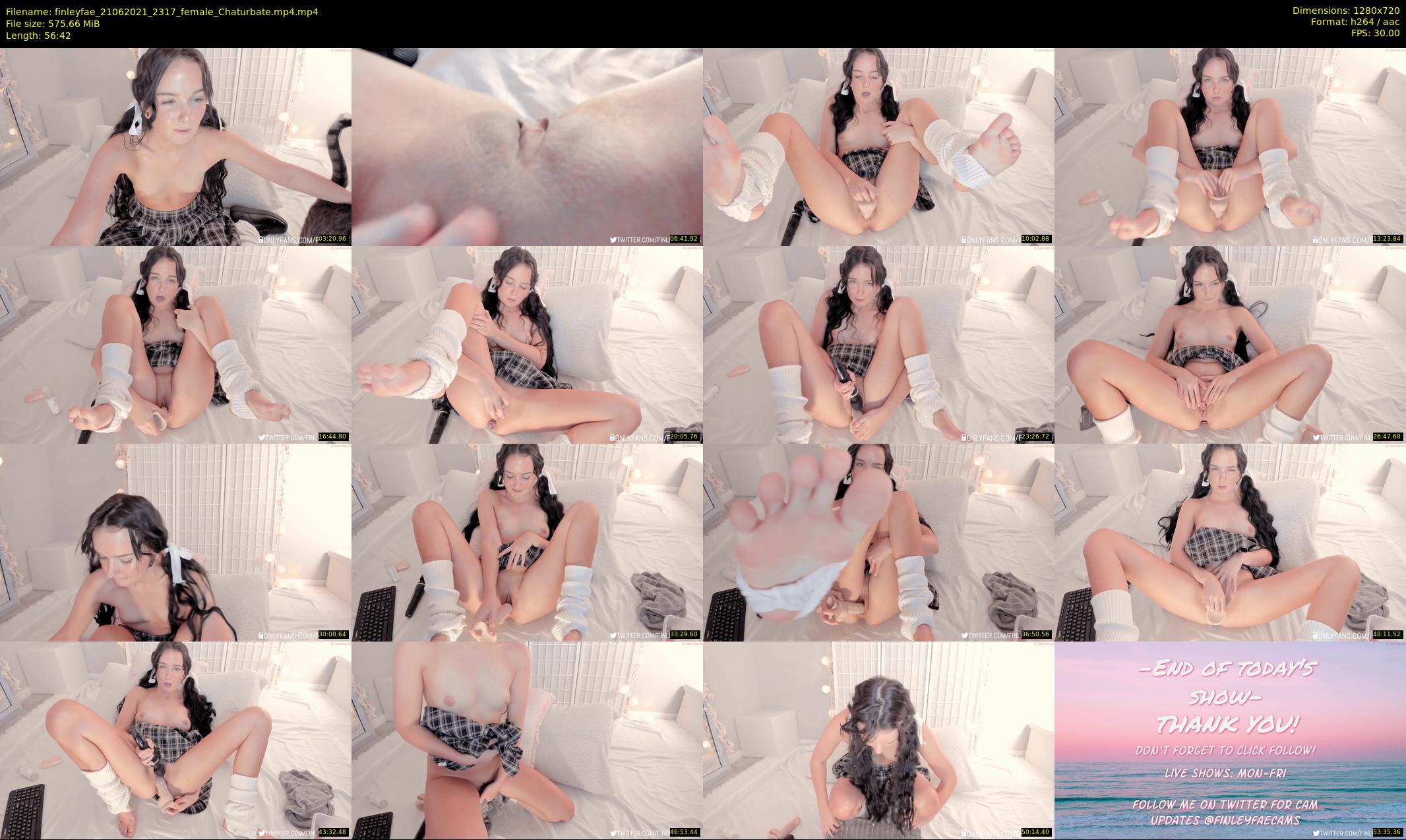 finleyfae — 57 minute Chaturbate female cam show recording, 720p, Jun 21, 2021