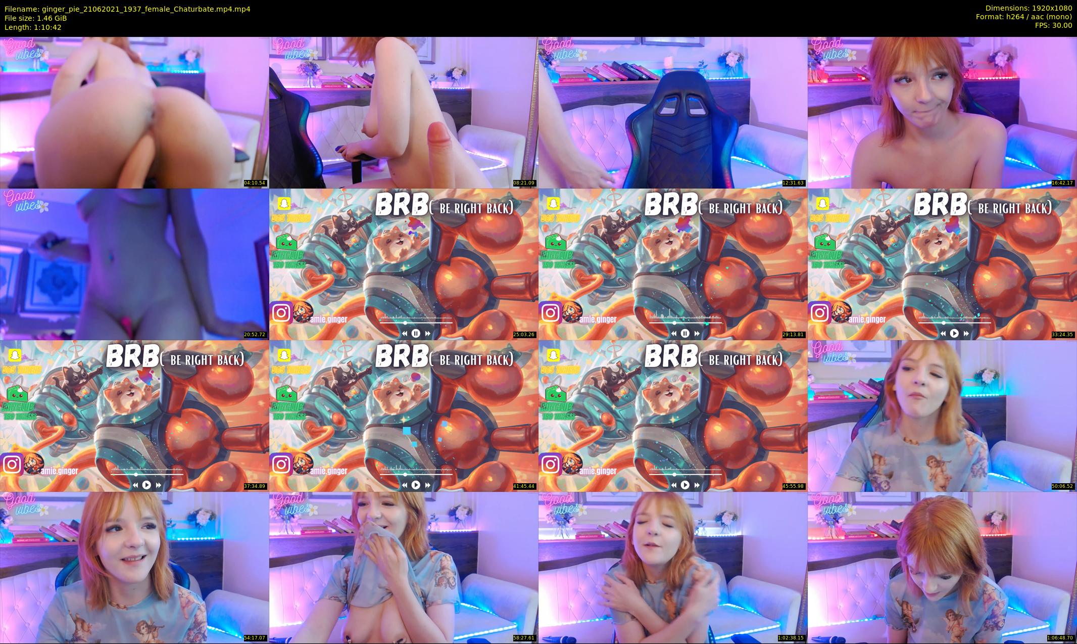 ginger_pie — 71 minute Chaturbate female cam show recording, 1080p, Jun 21, 2021
