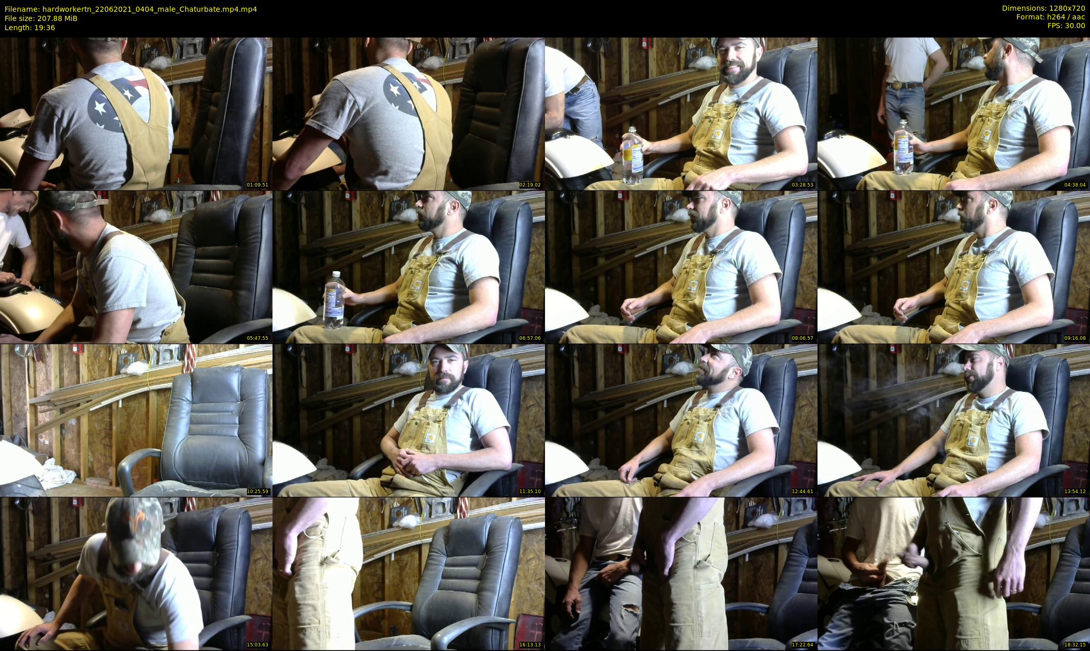 hardworkertn — 20 minute Chaturbate male cam show recording, 720p, Jun 22, 2021