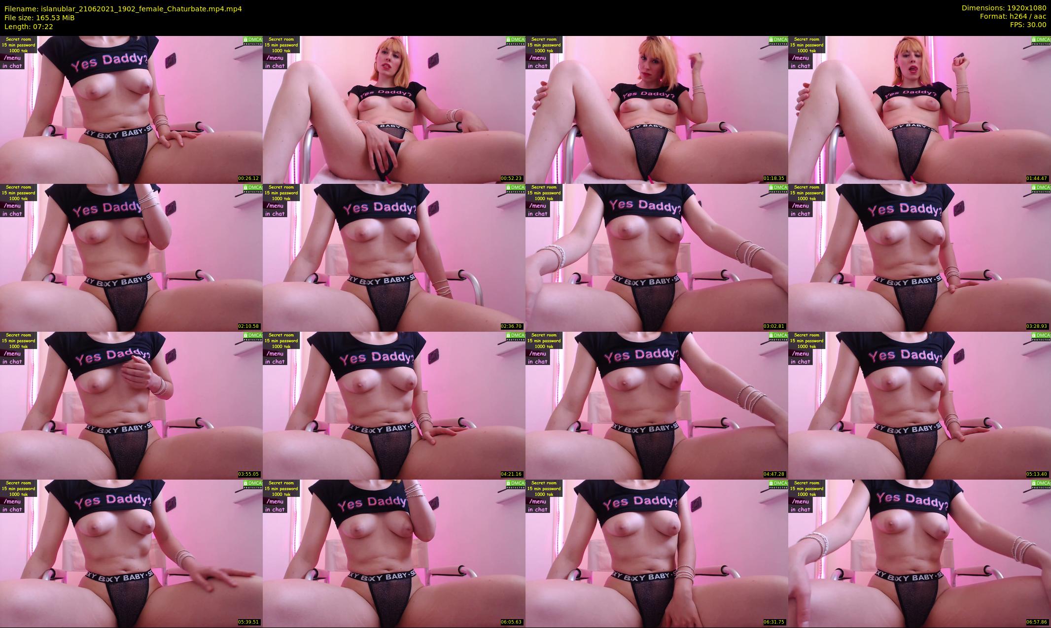 islanublar — 8 minute Chaturbate female cam show recording, 1080p, Jun 21, 2021