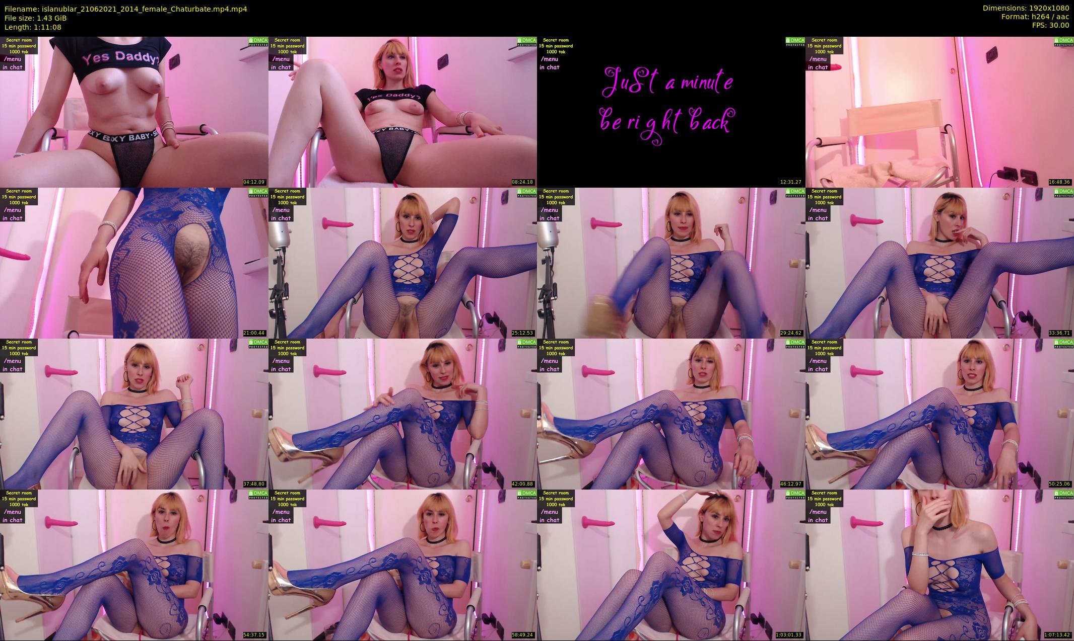 islanublar — 72 minute Chaturbate female cam show recording, 1080p, Jun 21, 2021