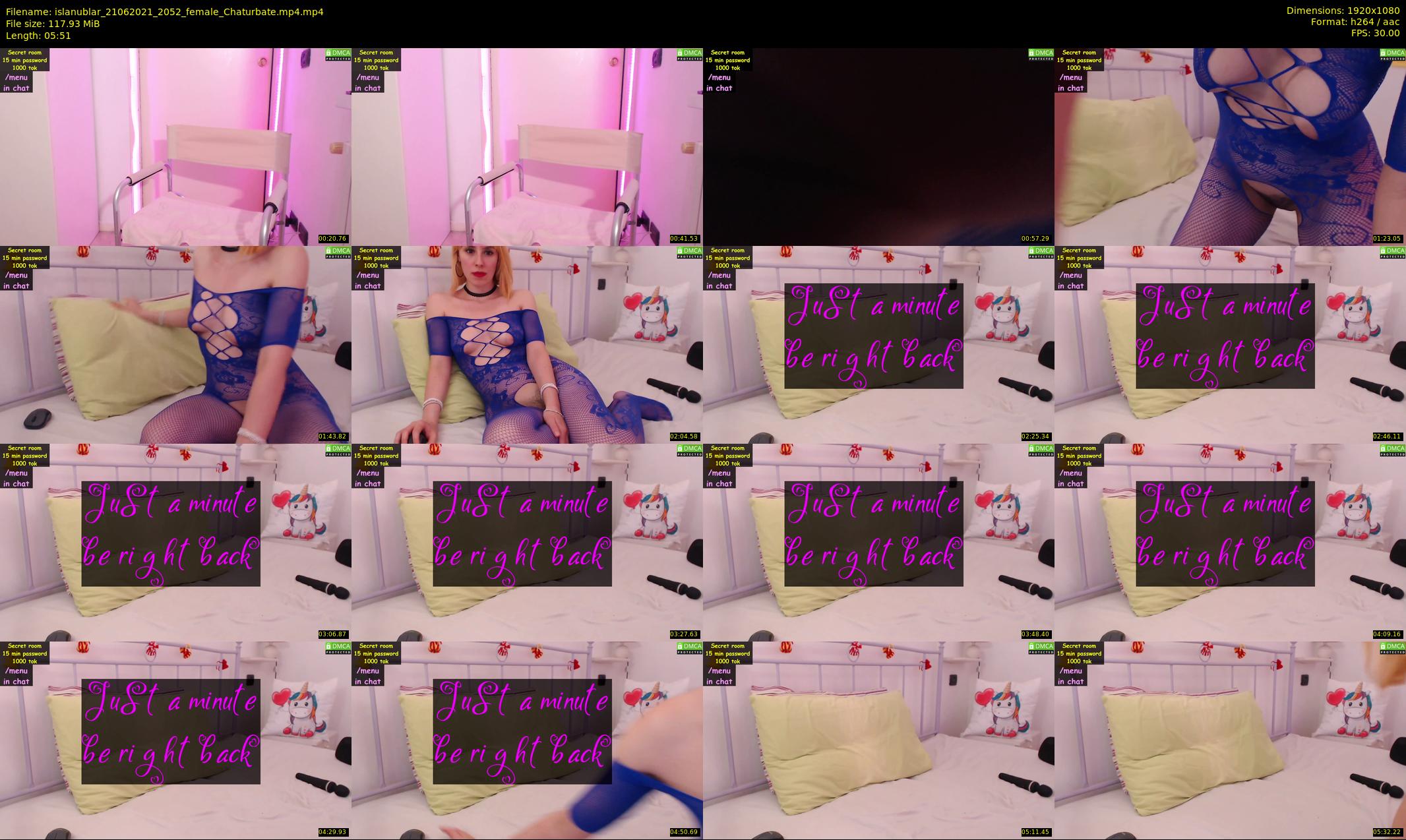 islanublar — 6 minute Chaturbate female cam show recording, 1080p, Jun 21, 2021