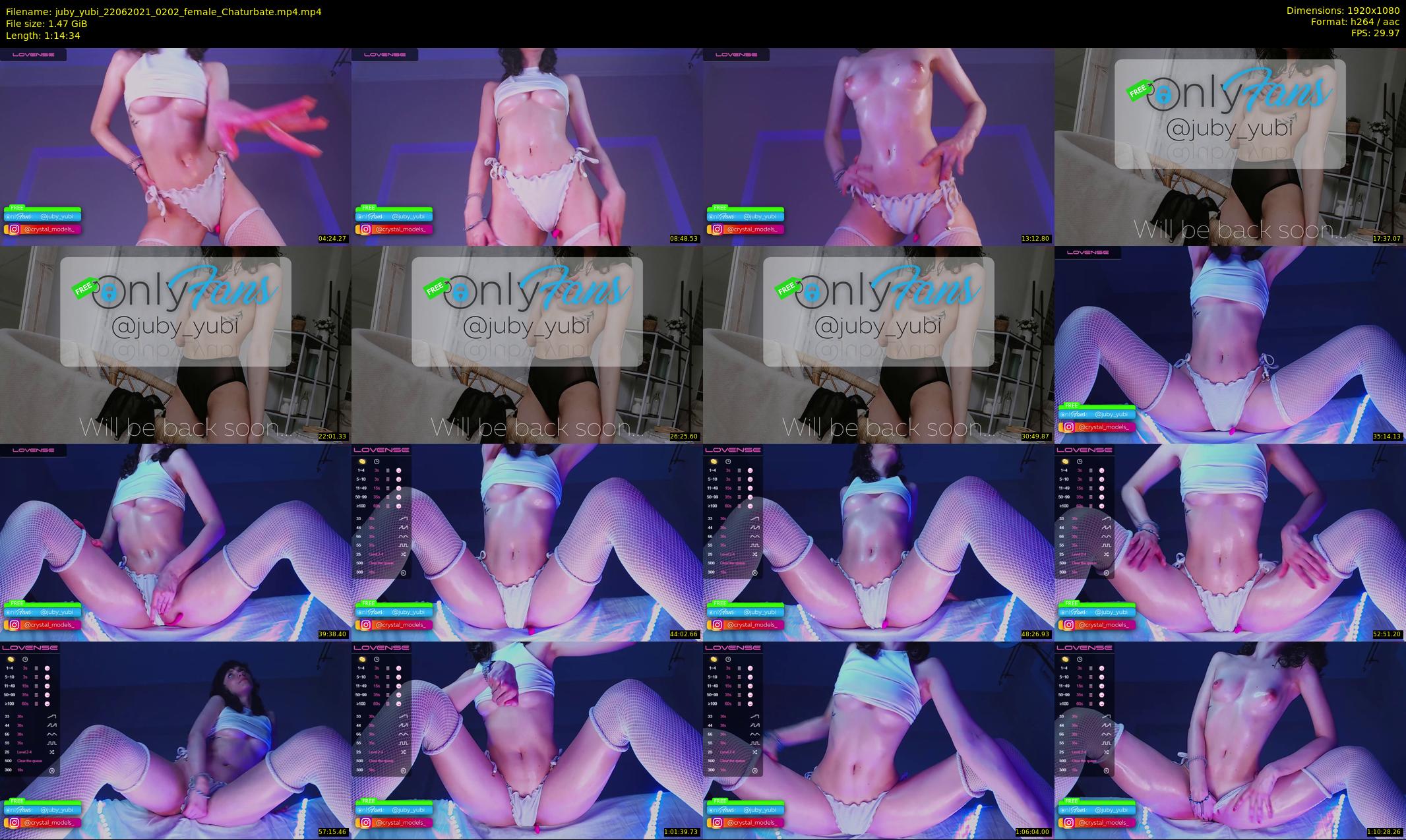 juby_yubi — 75 minute Chaturbate female cam show recording, 1080p, Jun 22, 2021