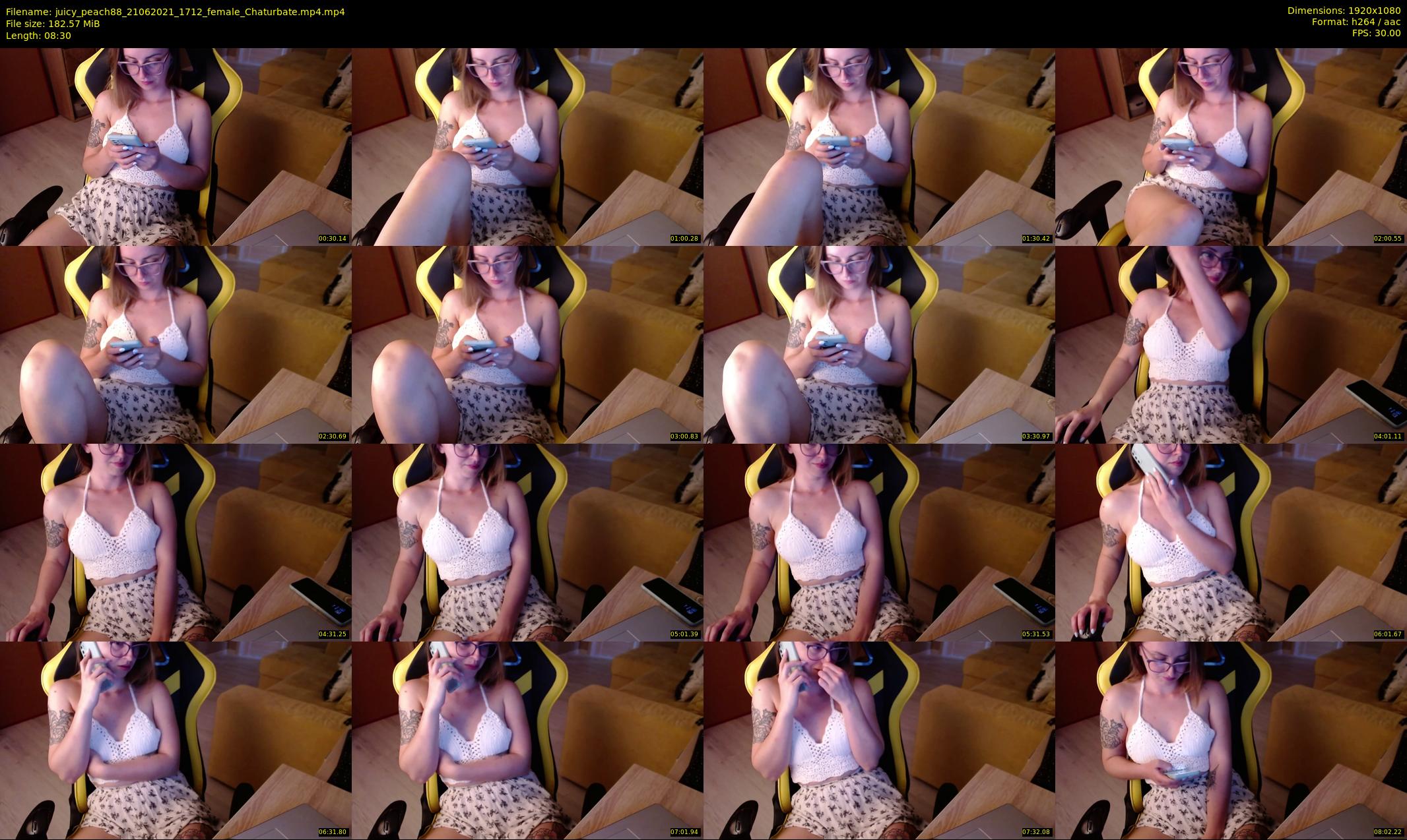 juicy_peach88 — 9 minute Chaturbate female cam show recording, 1080p, Jun 21, 2021