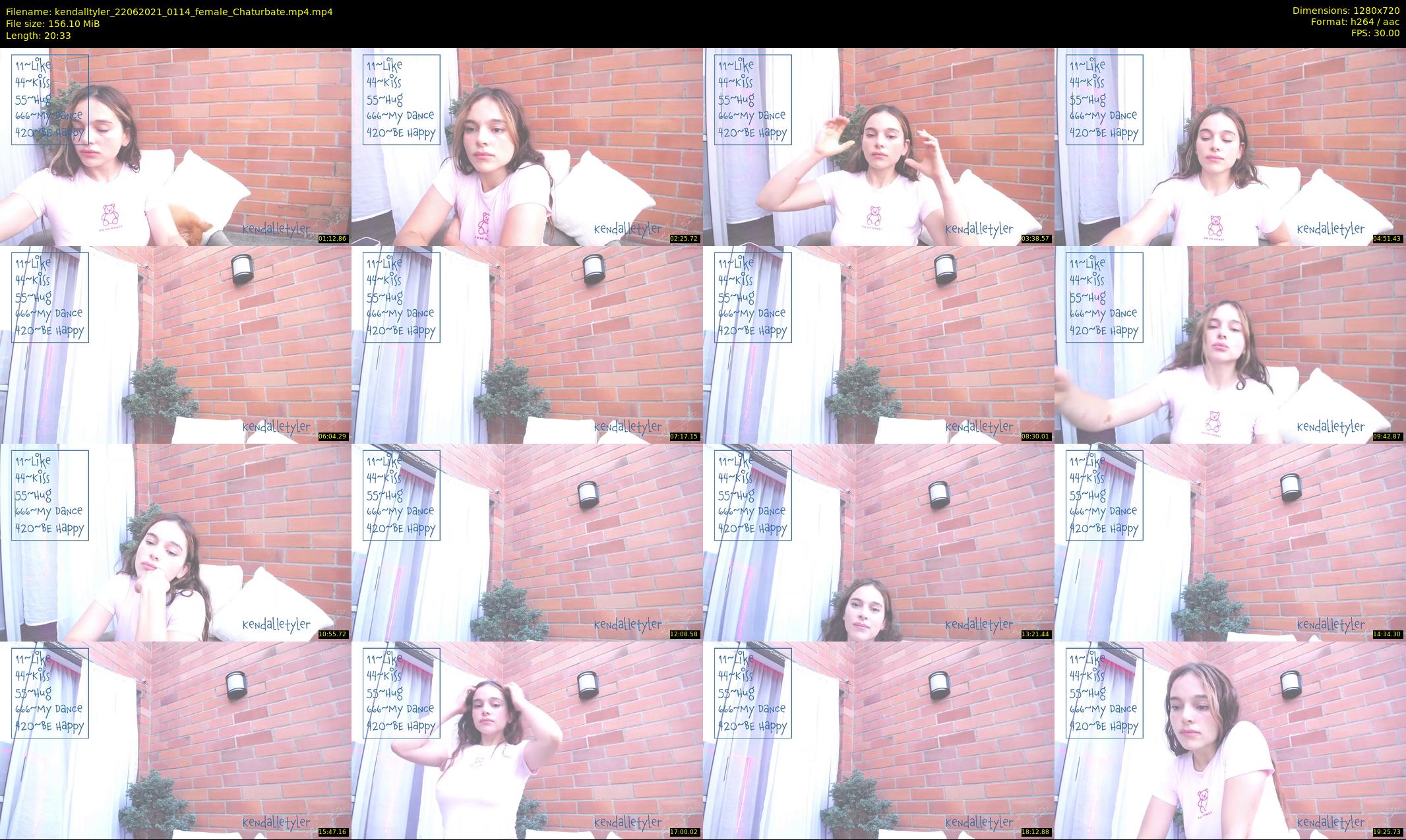 kendalltyler — 21 minute Chaturbate female cam show recording, 720p, Jun 22, 2021