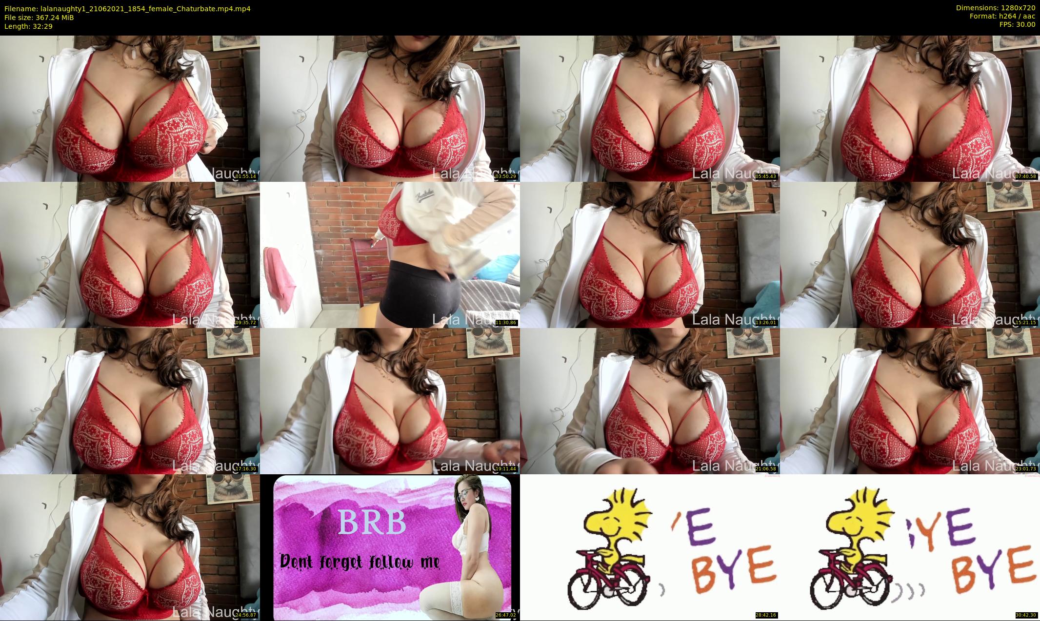 lalanaughty1 — 33 minute Chaturbate female cam show recording, 720p, Jun 21, 2021