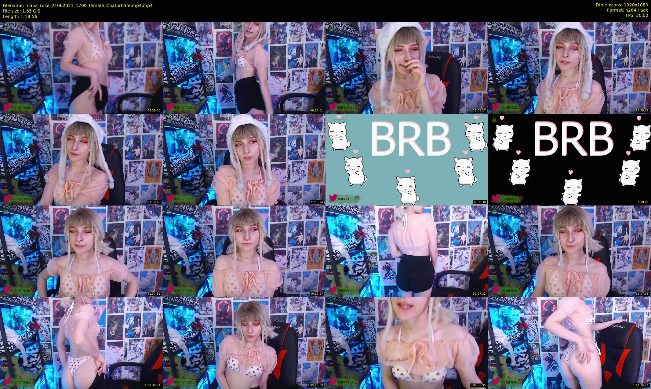 mana_rose — 79 minute Chaturbate female cam show recording, 1080p, Jun 21, 2021