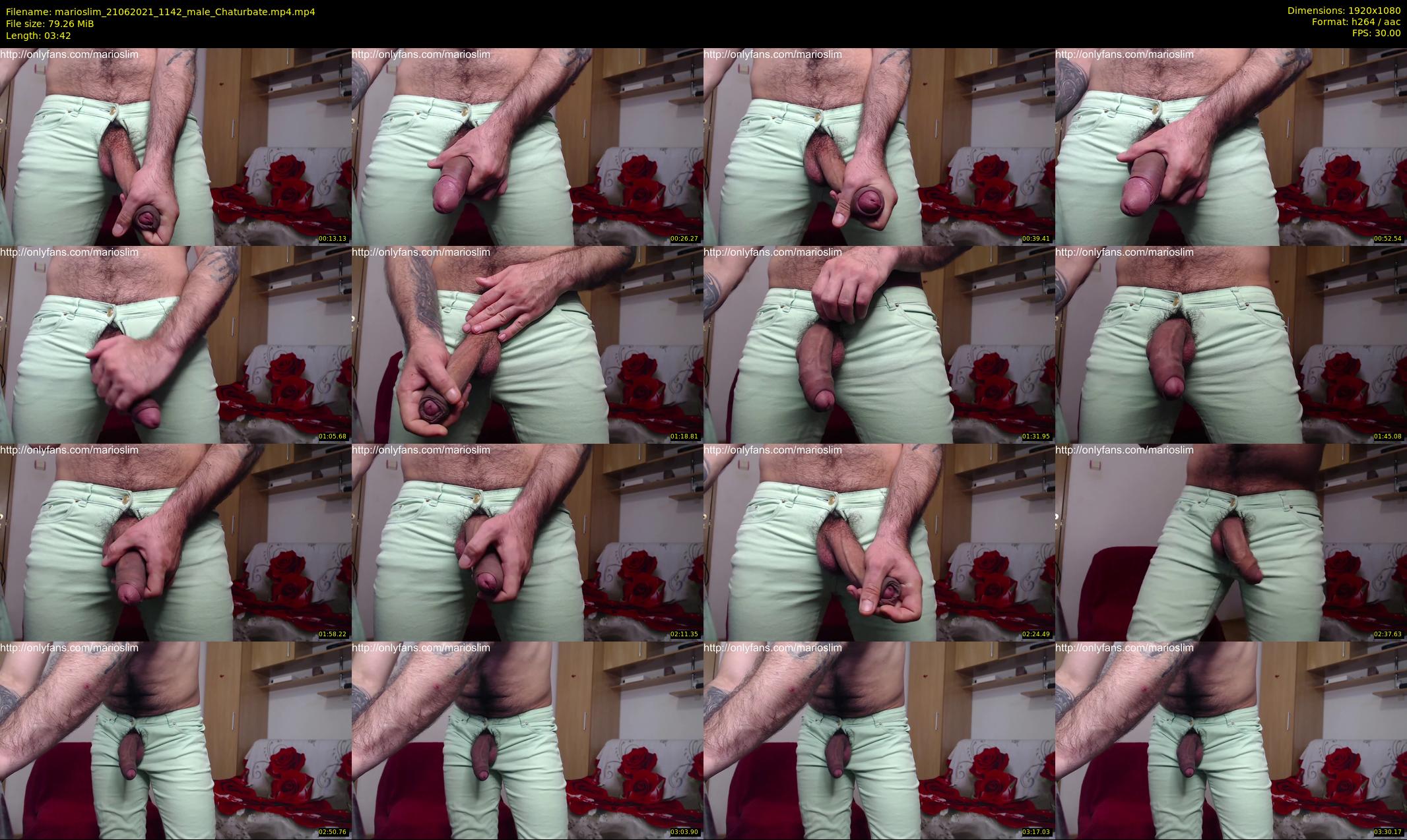 marioslim — 4 minute Chaturbate male cam show recording, 1080p, Jun 21, 2021
