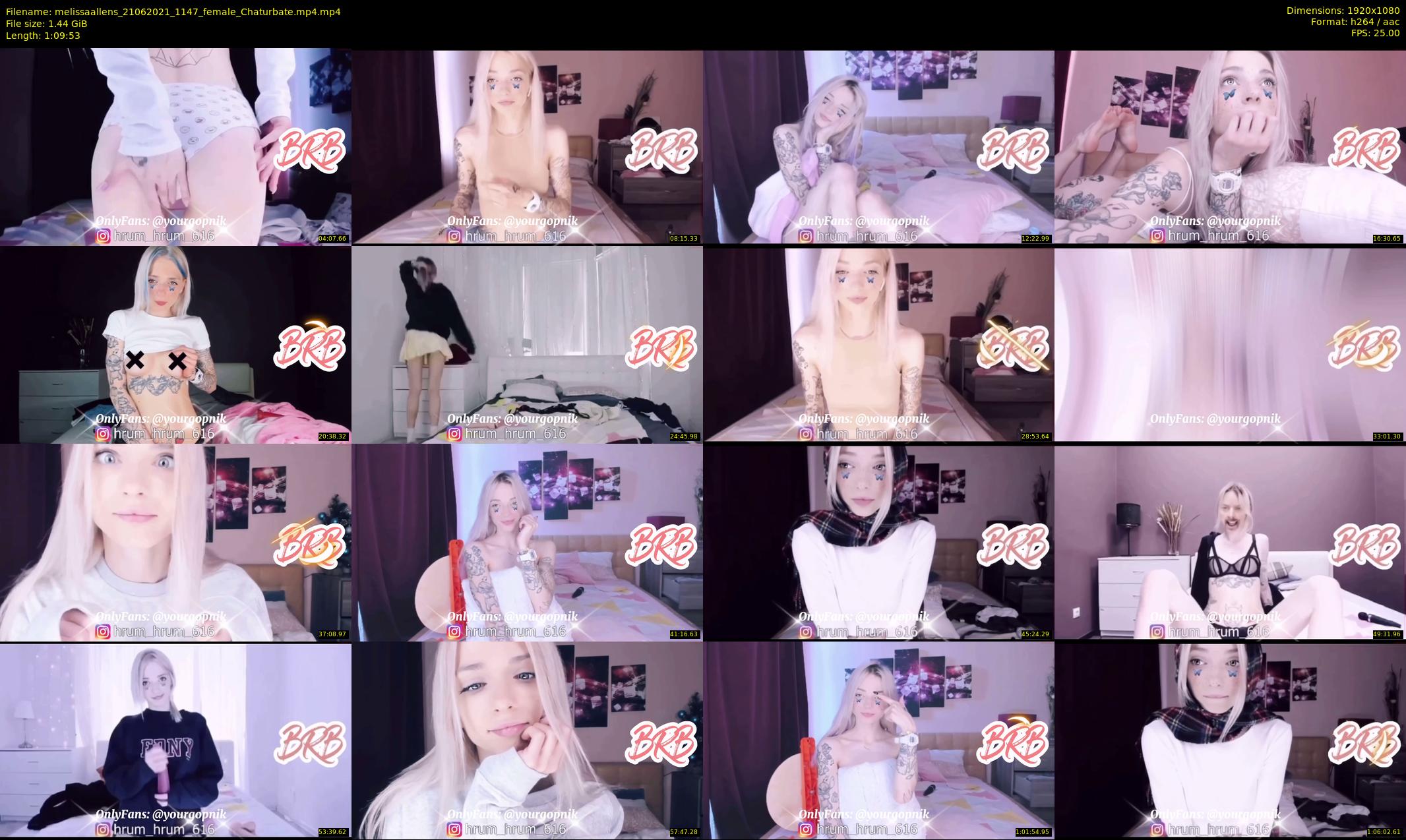 melissaallens — 70 minute Chaturbate female cam show recording, 1080p, Jun 21, 2021
