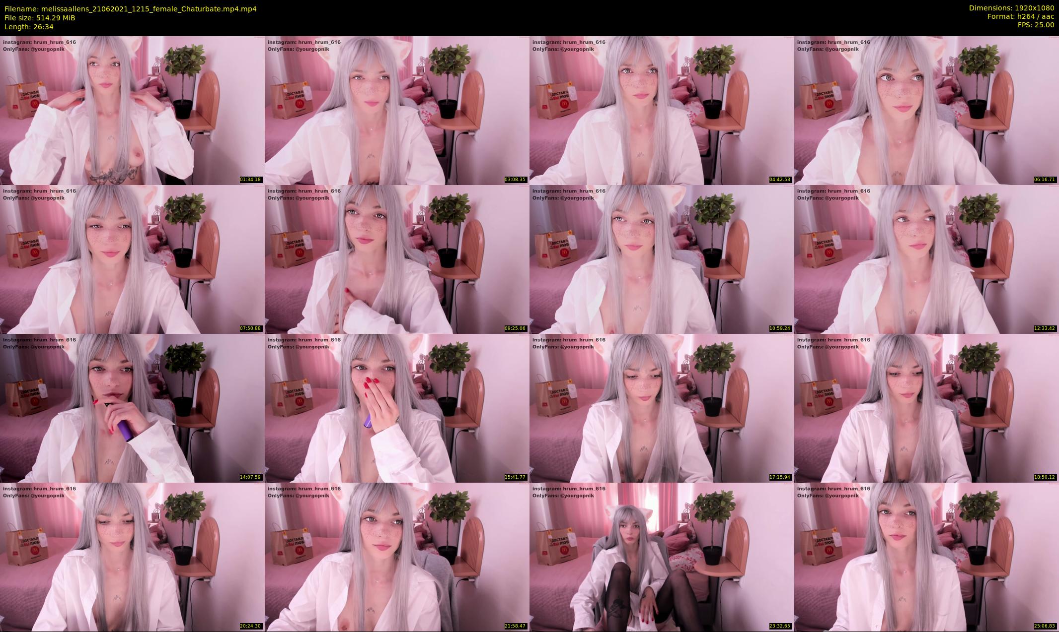 melissaallens — 27 minute Chaturbate female cam show recording, 1080p, Jun 21, 2021