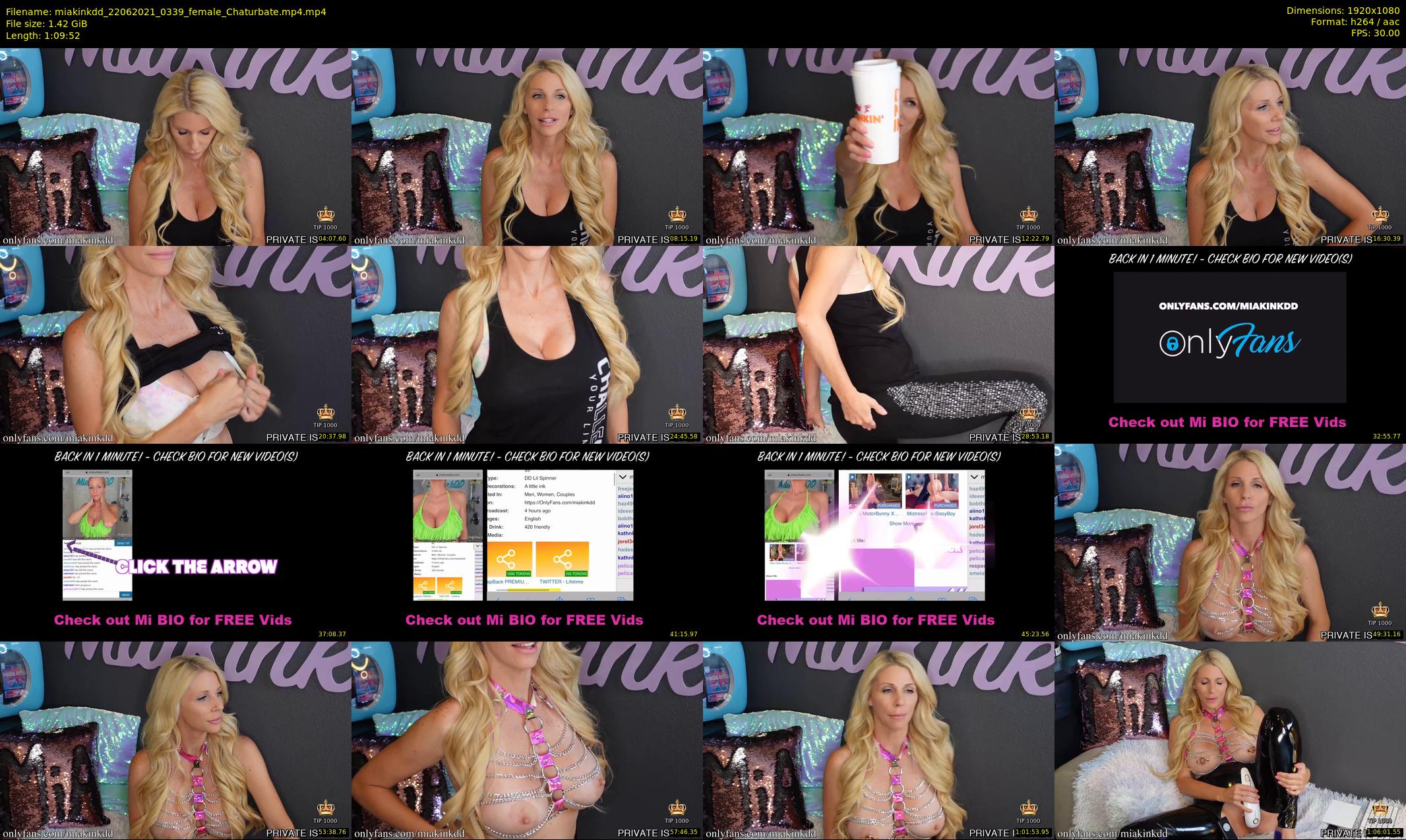 miakinkdd — 70 minute Chaturbate female cam show recording, 1080p, Jun 22, 2021