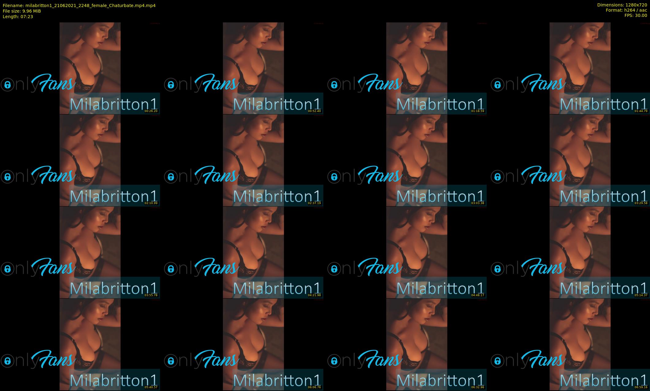 milabritton1 — 8 minute Chaturbate female cam show recording, 720p, Jun 21, 2021