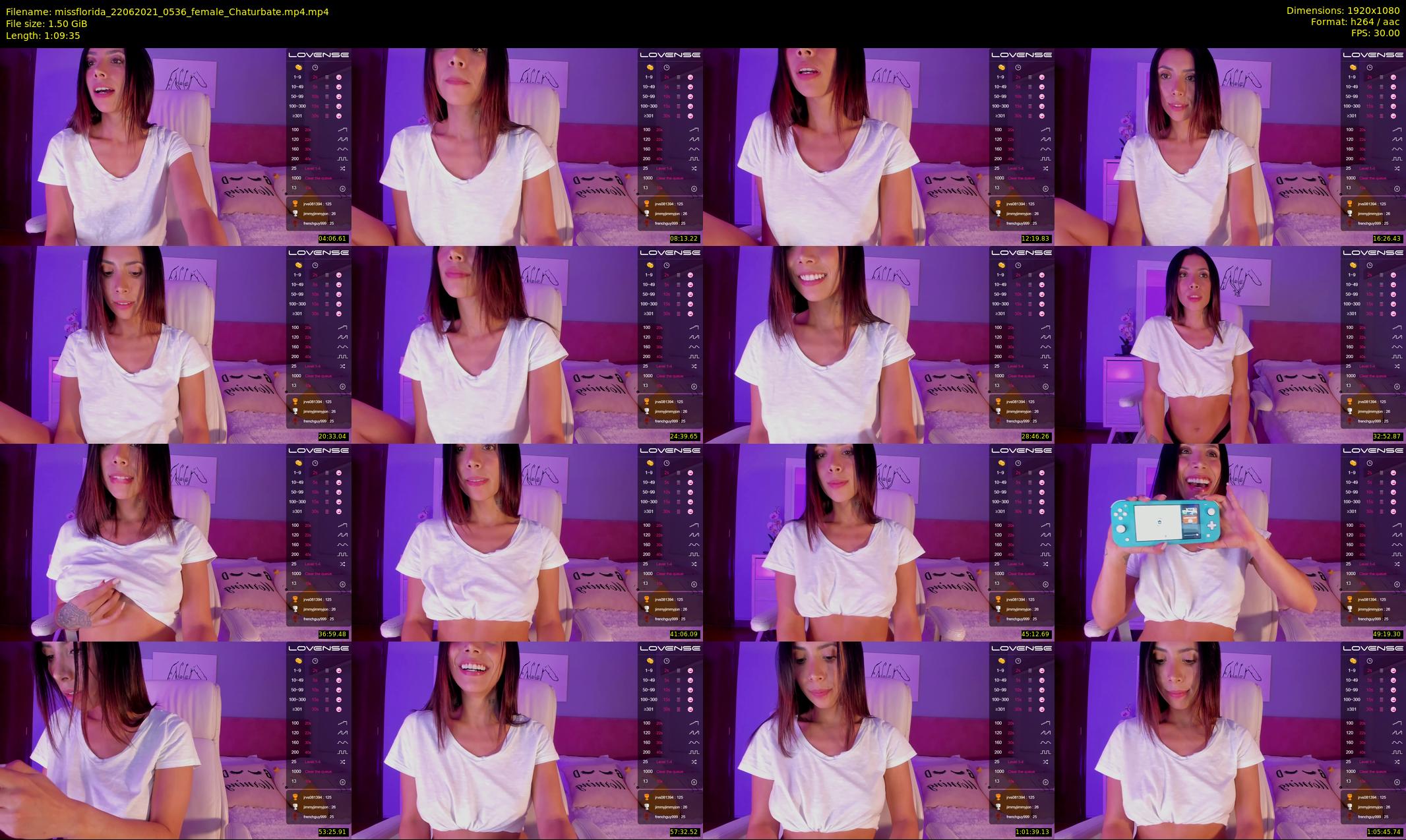missflorida — 70 minute Chaturbate female cam show recording, 1080p, Jun 22, 2021