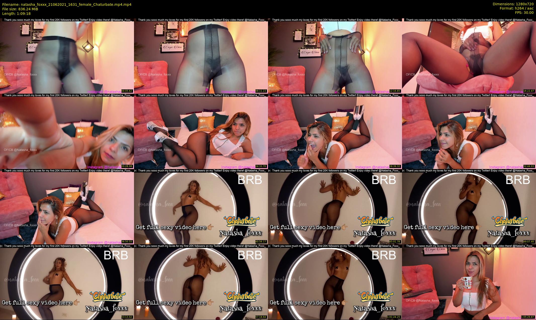 natasha_foxxx — 70 minute Chaturbate female cam show recording, 720p, Jun 21, 2021