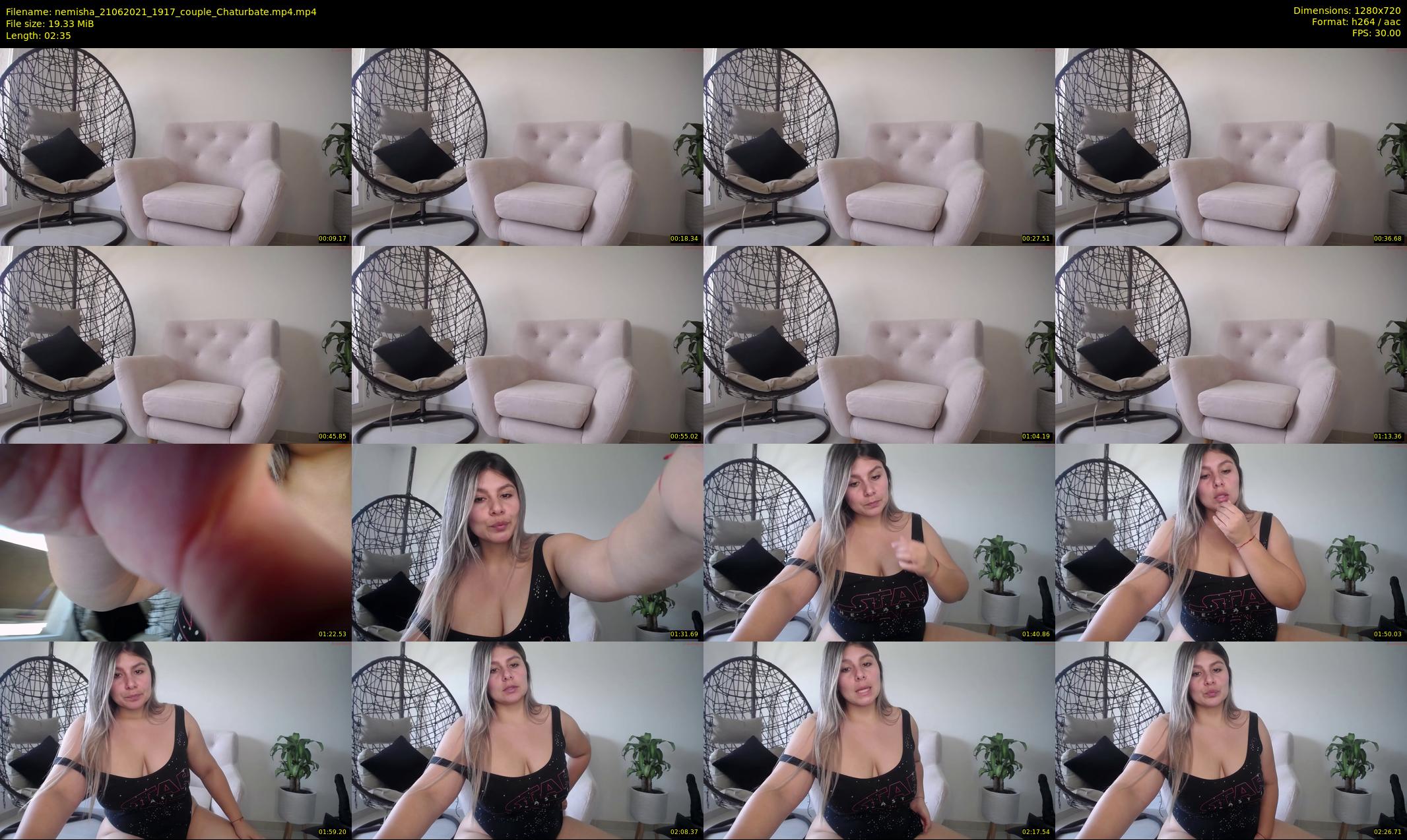 nemisha — 3 minute Chaturbate female cam show recording, 720p, Jun 21, 2021