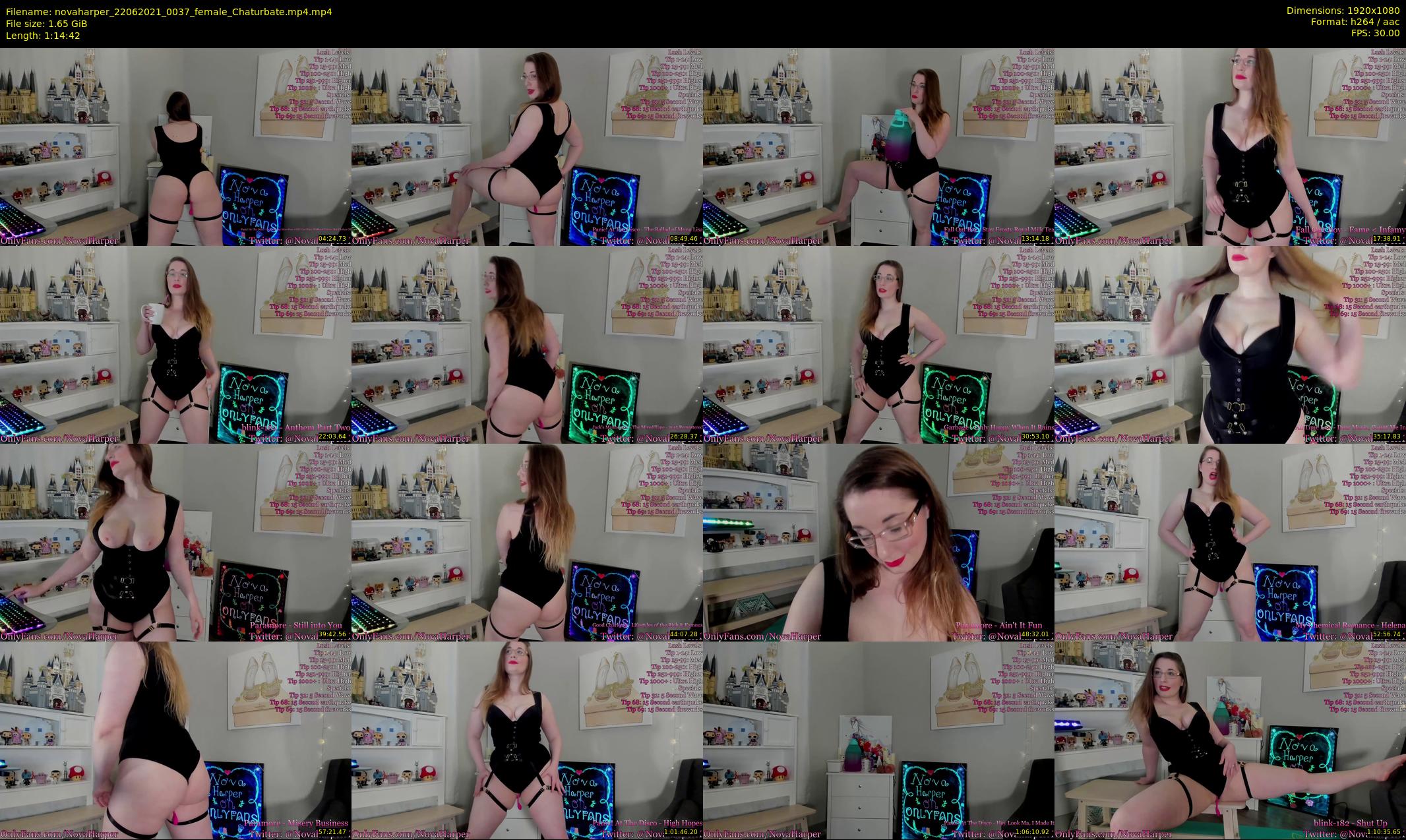 novaharper — 75 minute Chaturbate female cam show recording, 1080p, Jun 22, 2021