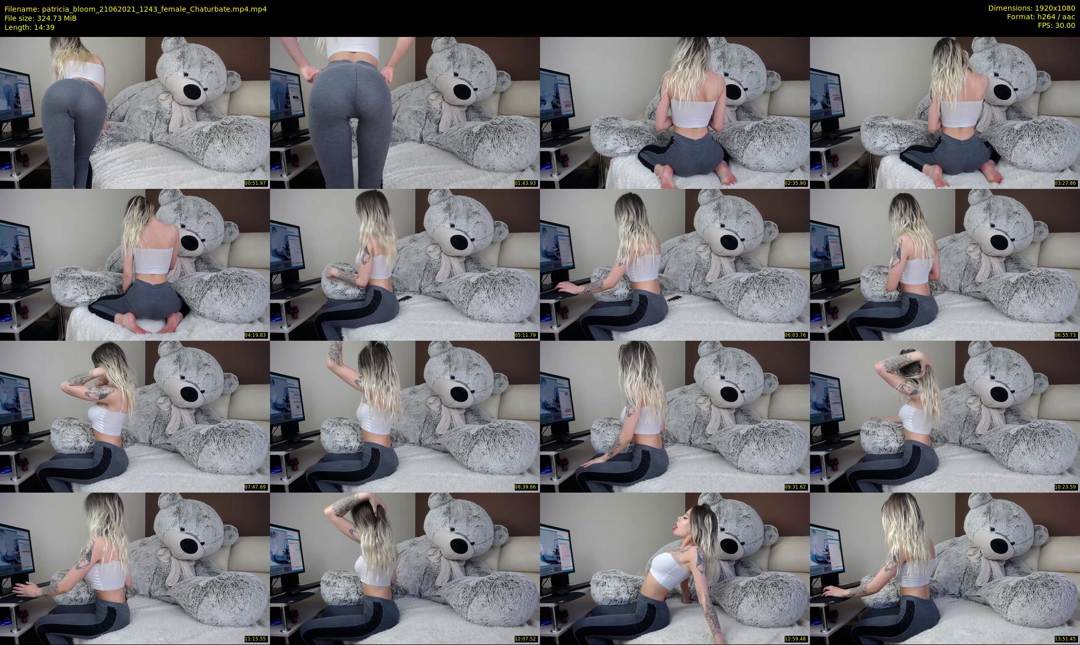 patricia_bloom — 15 minute Chaturbate female cam show recording, 1080p, Jun 21, 2021