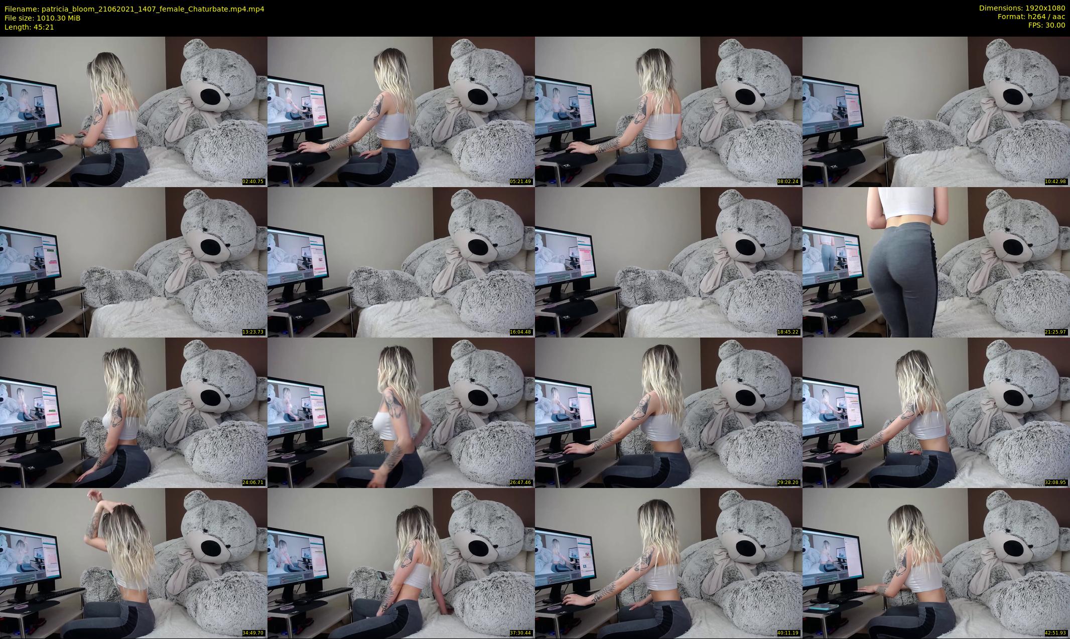 patricia_bloom — 46 minute Chaturbate female cam show recording, 1080p, Jun 21, 2021
