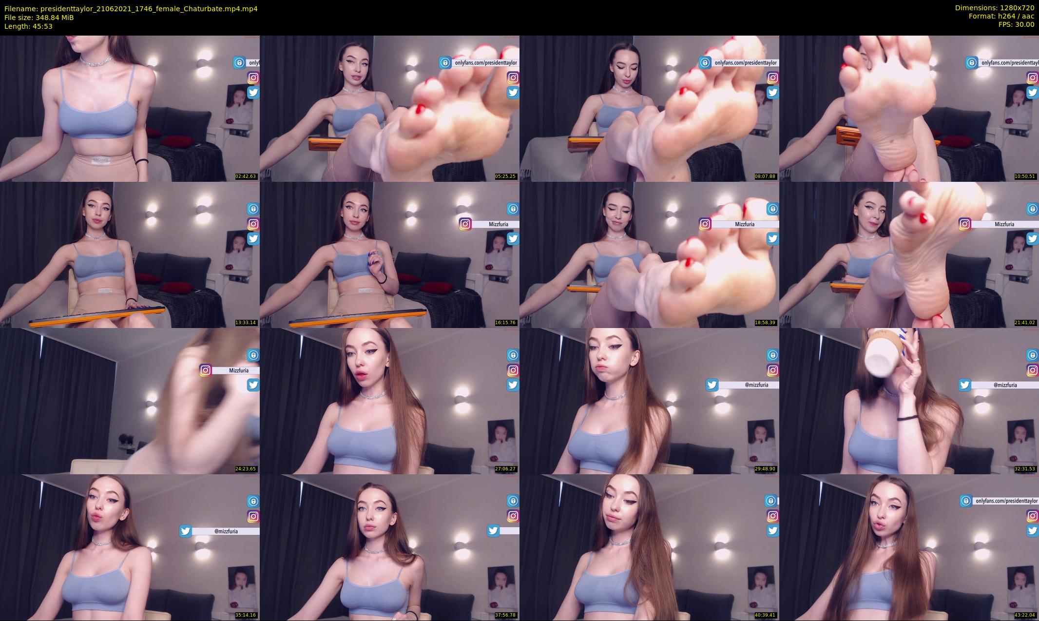 presidenttaylor — 46 minute Chaturbate female cam show recording, 720p, Jun 21, 2021