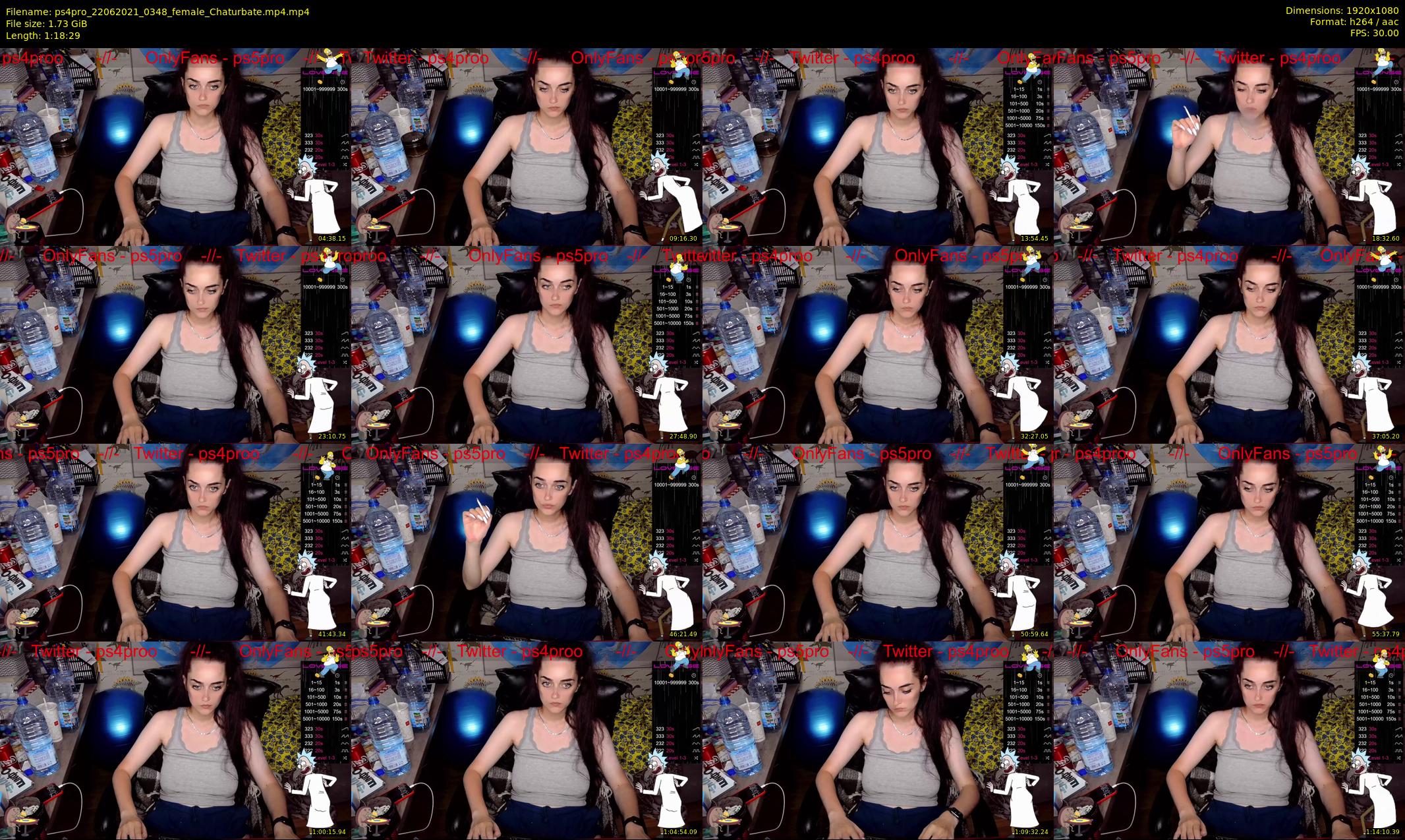 ps4pro — 79 minute Chaturbate female cam show recording, 1080p, Jun 22, 2021