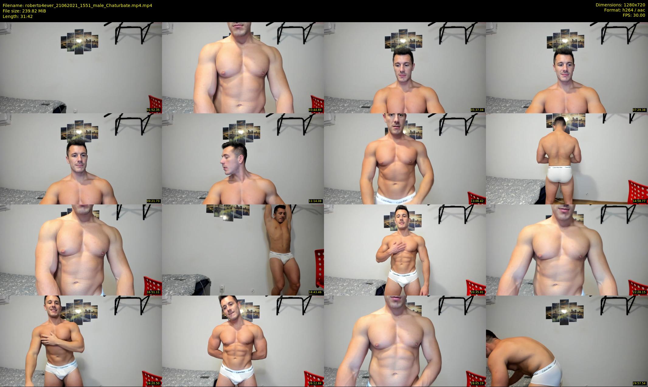 roberto4ever — 32 minute Chaturbate male cam show recording, 720p, Jun 21, 2021