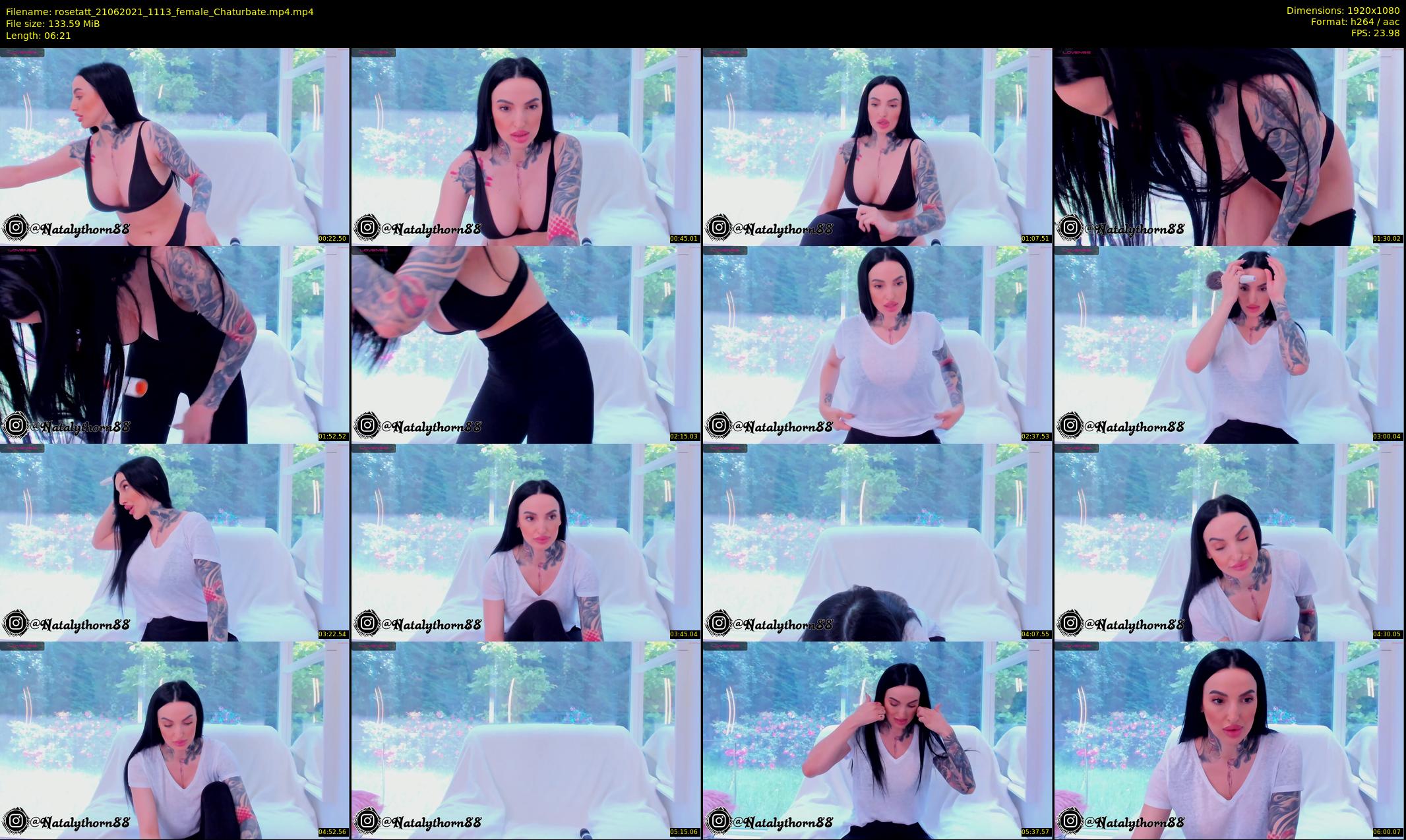 rosetatt — 7 minute Chaturbate female cam show recording, 1080p, Jun 21, 2021