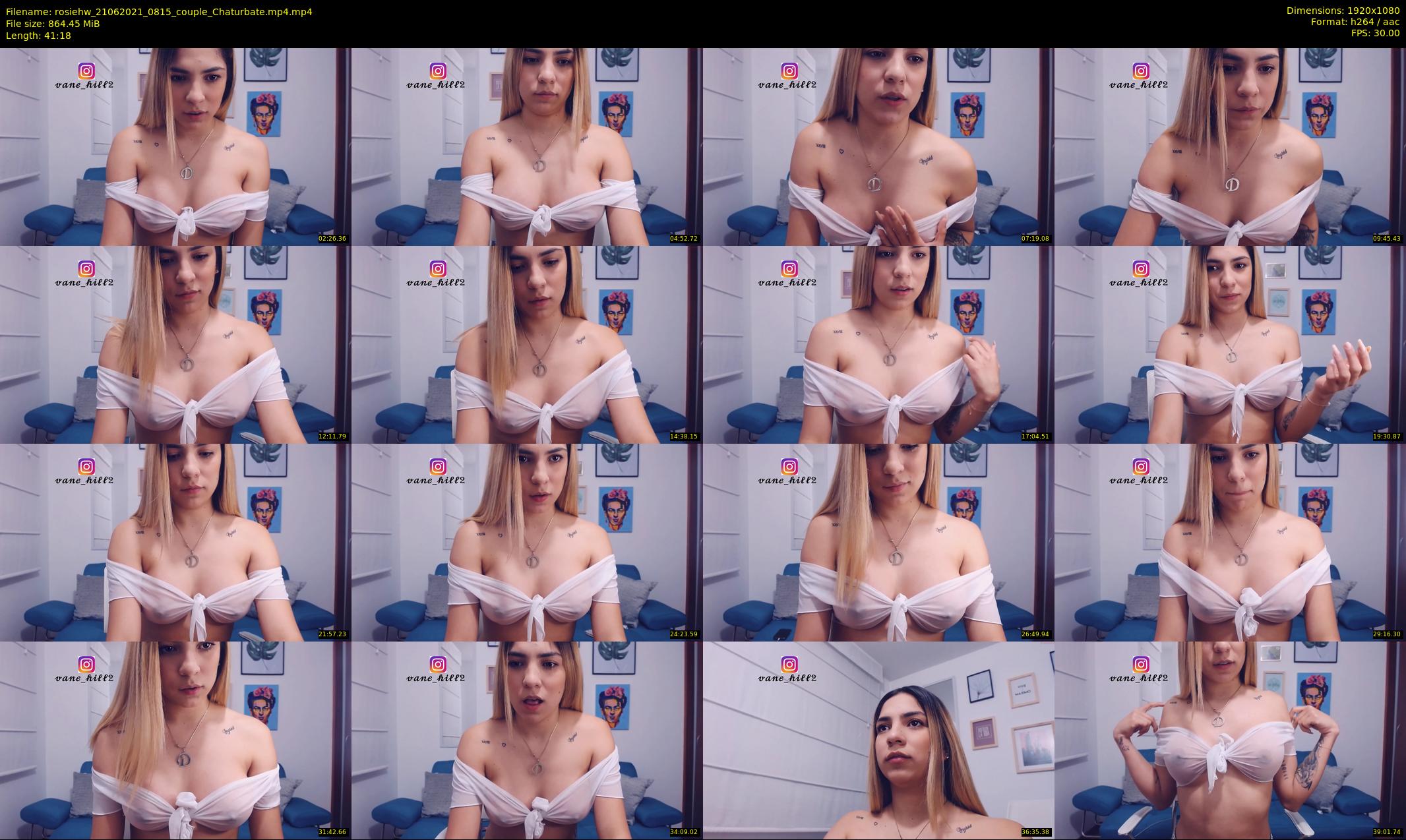 rosiehw — 42 minute Chaturbate couple cam show recording, 1080p, Jun 21, 2021