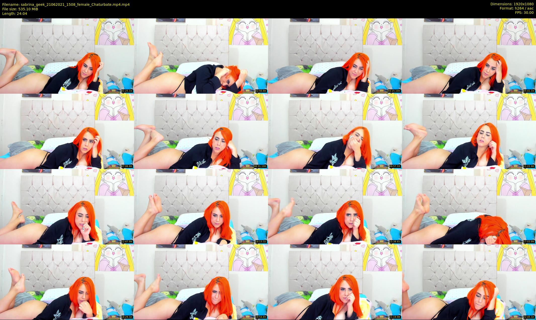 sabrina_geek — 25 minute Chaturbate female cam show recording, 1080p, Jun 21, 2021