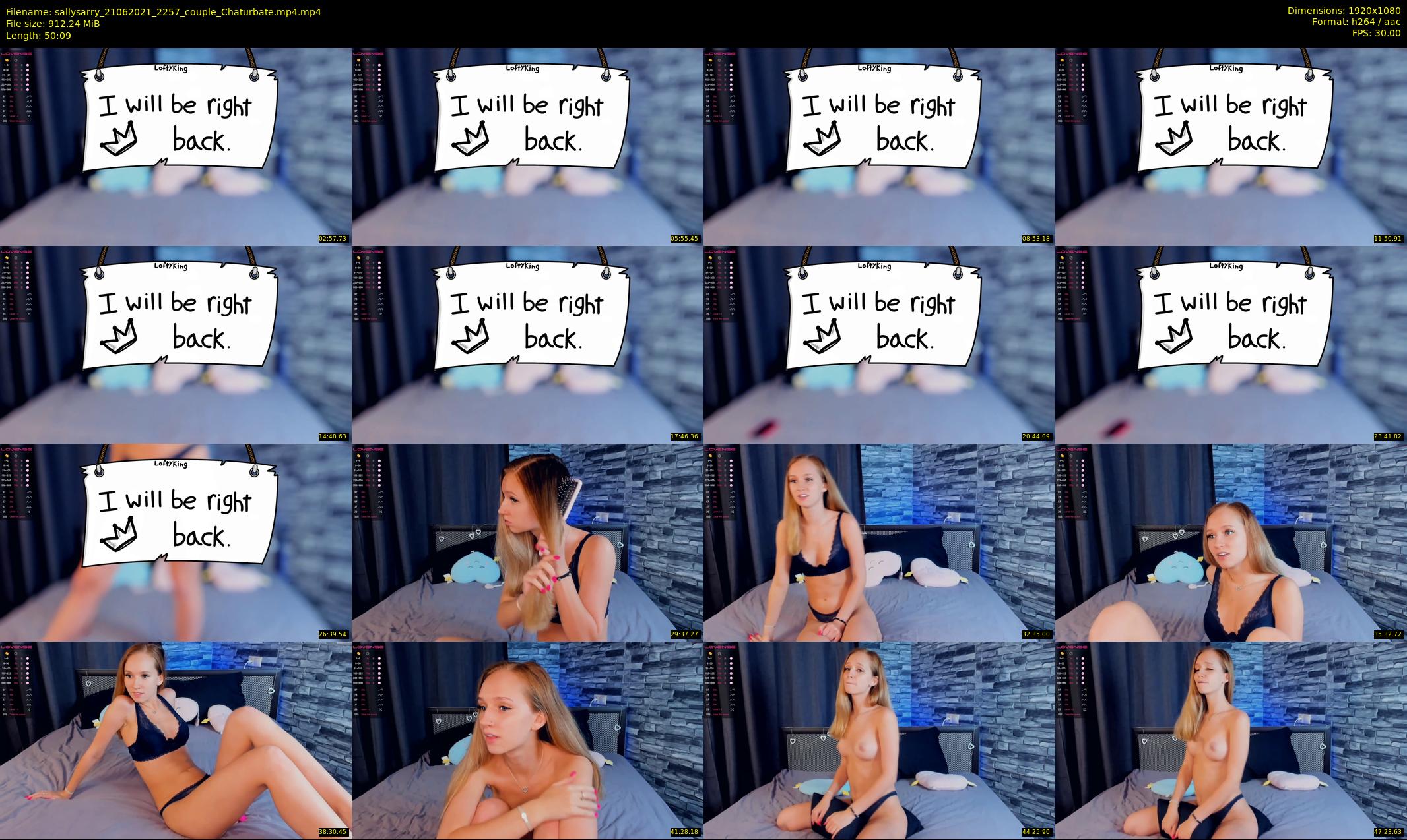 sallysarry — 51 minute Chaturbate couple cam show recording, 1080p, Jun 21, 2021