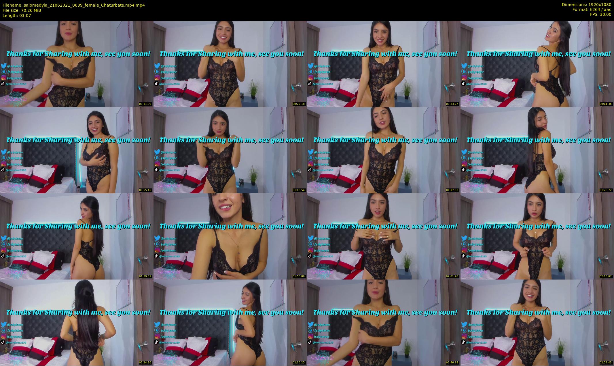salomedyla — 4 minute Chaturbate female cam show recording, 1080p, Jun 21, 2021