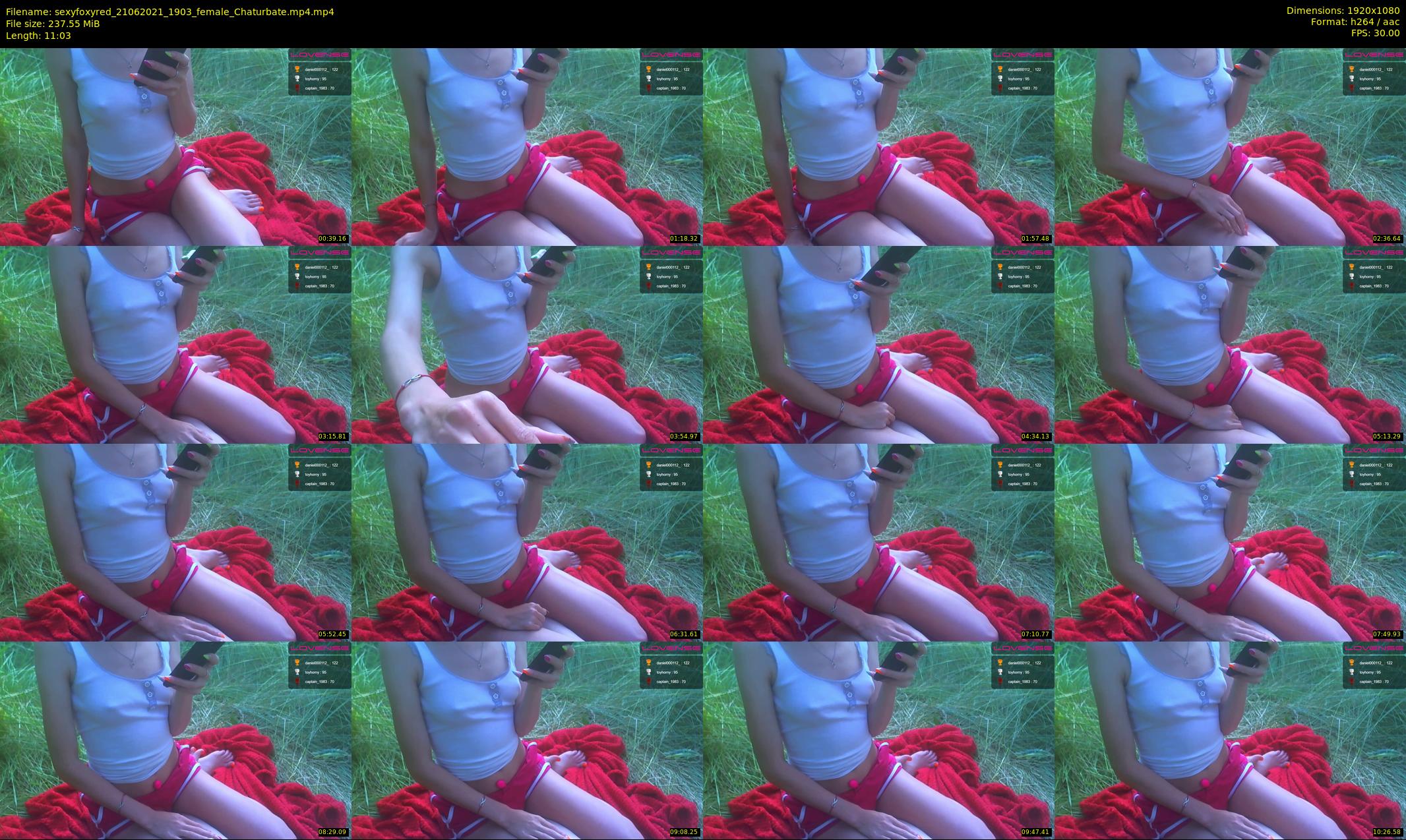sexyfoxyred — 12 minute Chaturbate female cam show recording, 1080p, Jun 21, 2021