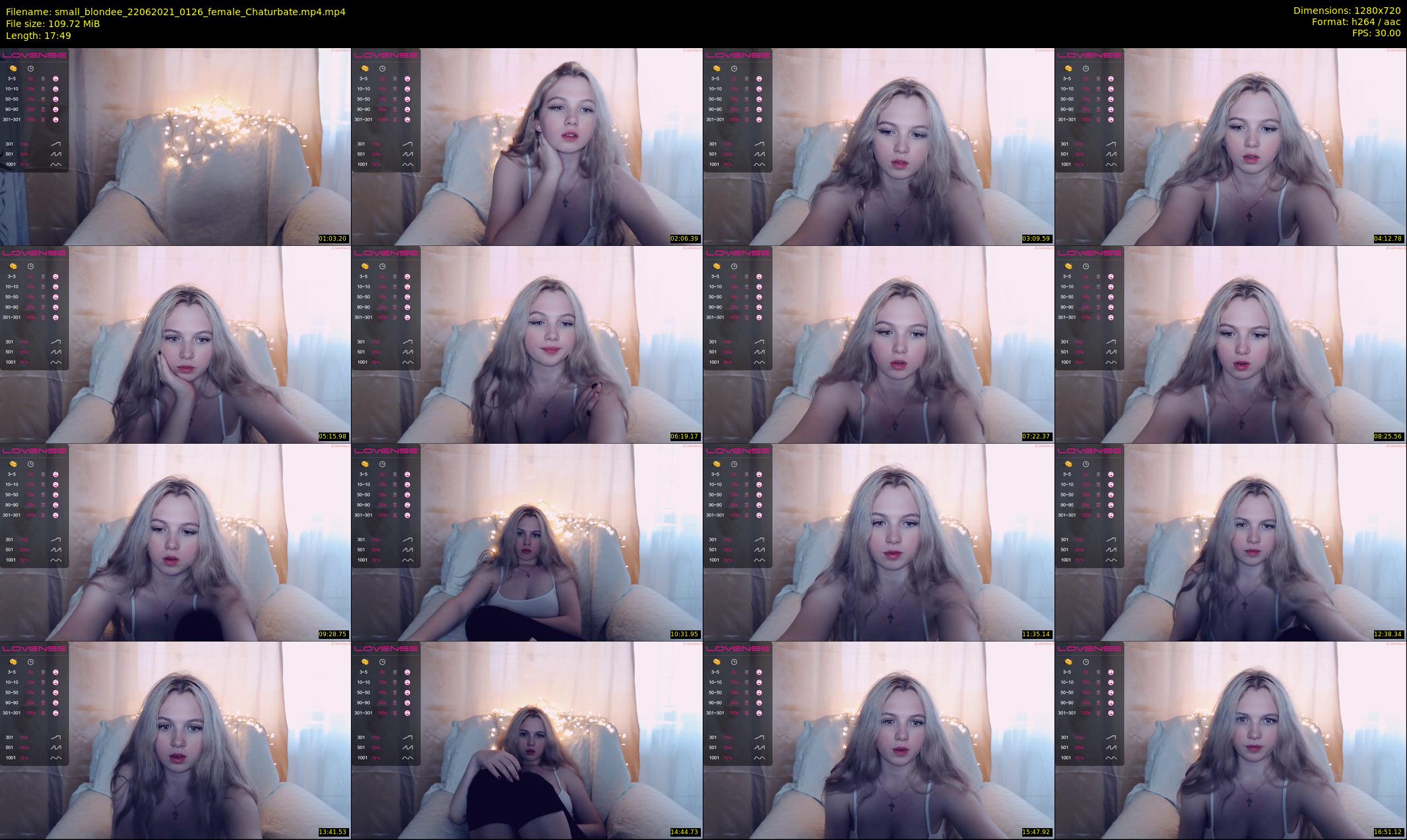 small_blondee — 18 minute Chaturbate female cam show recording, 720p, Jun 22, 2021