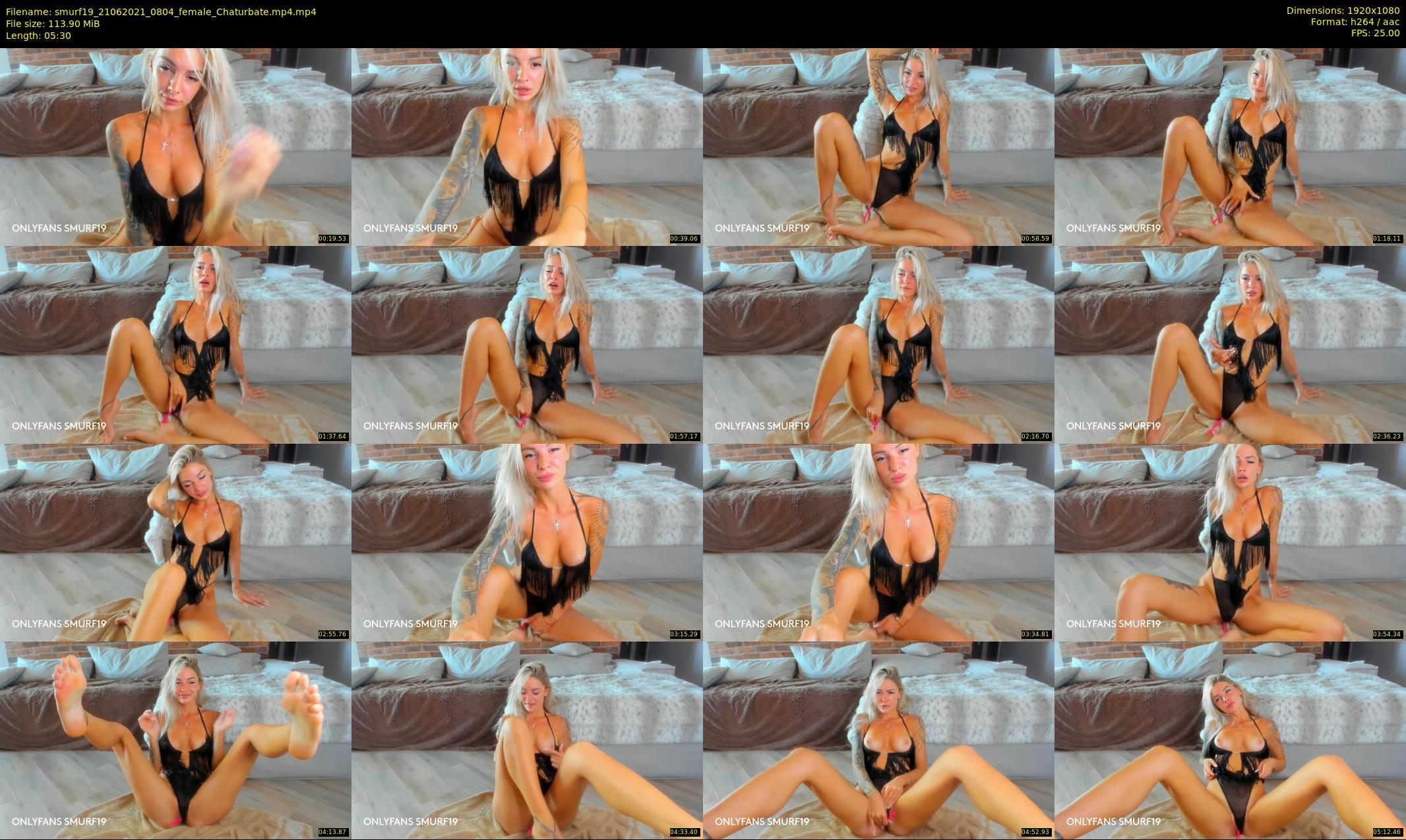 smurf19 — 6 minute Chaturbate female cam show recording, 1080p, Jun 21, 2021