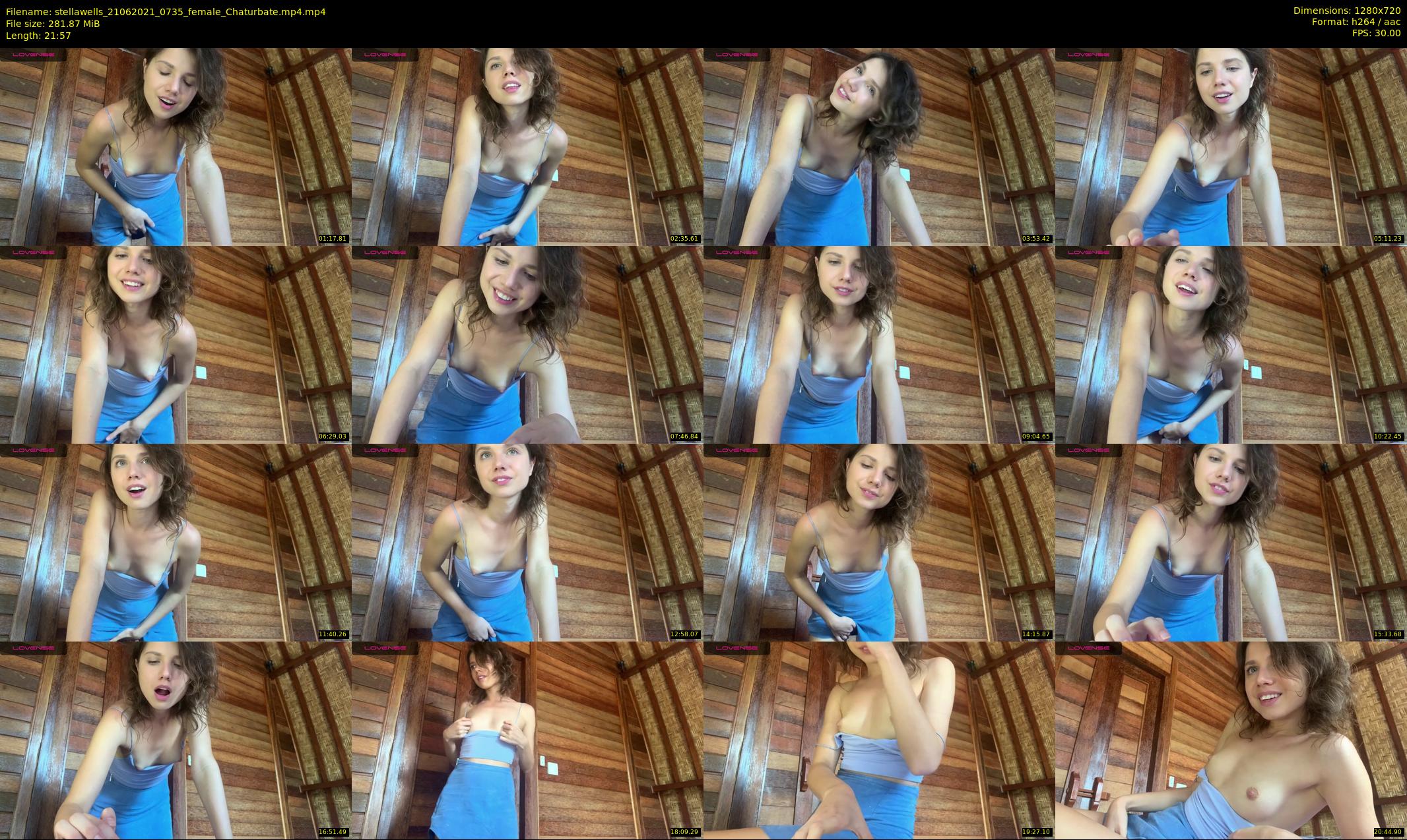 stellawells — 22 minute Chaturbate female cam show recording, 720p, Jun 21, 2021